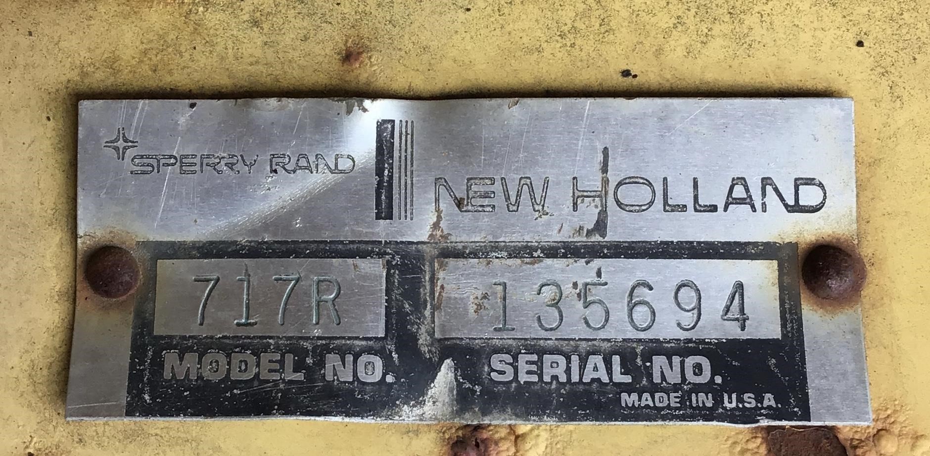  New Holland 717R Miscellaneous