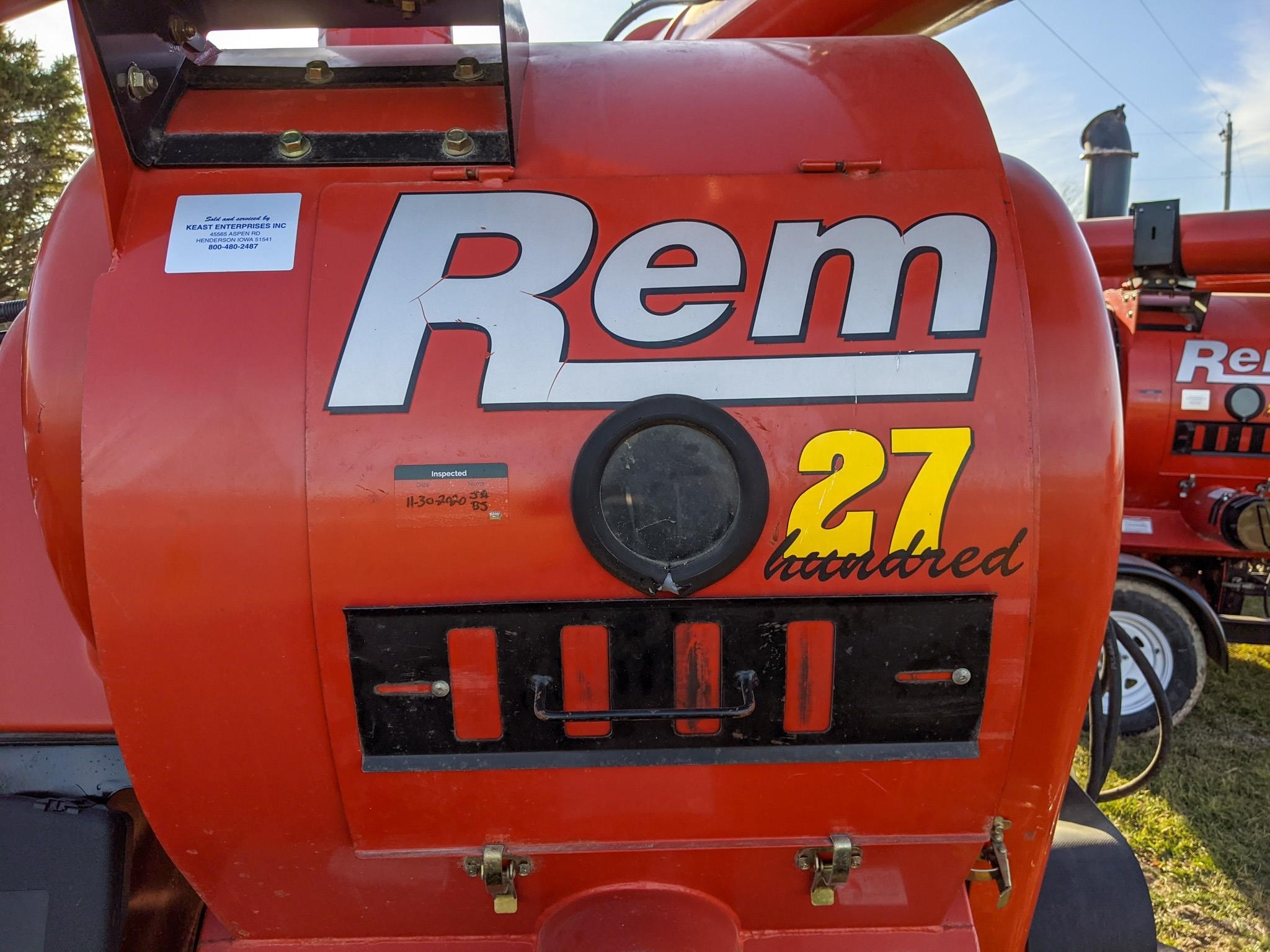 2010 Rem 2700 Grain Vac