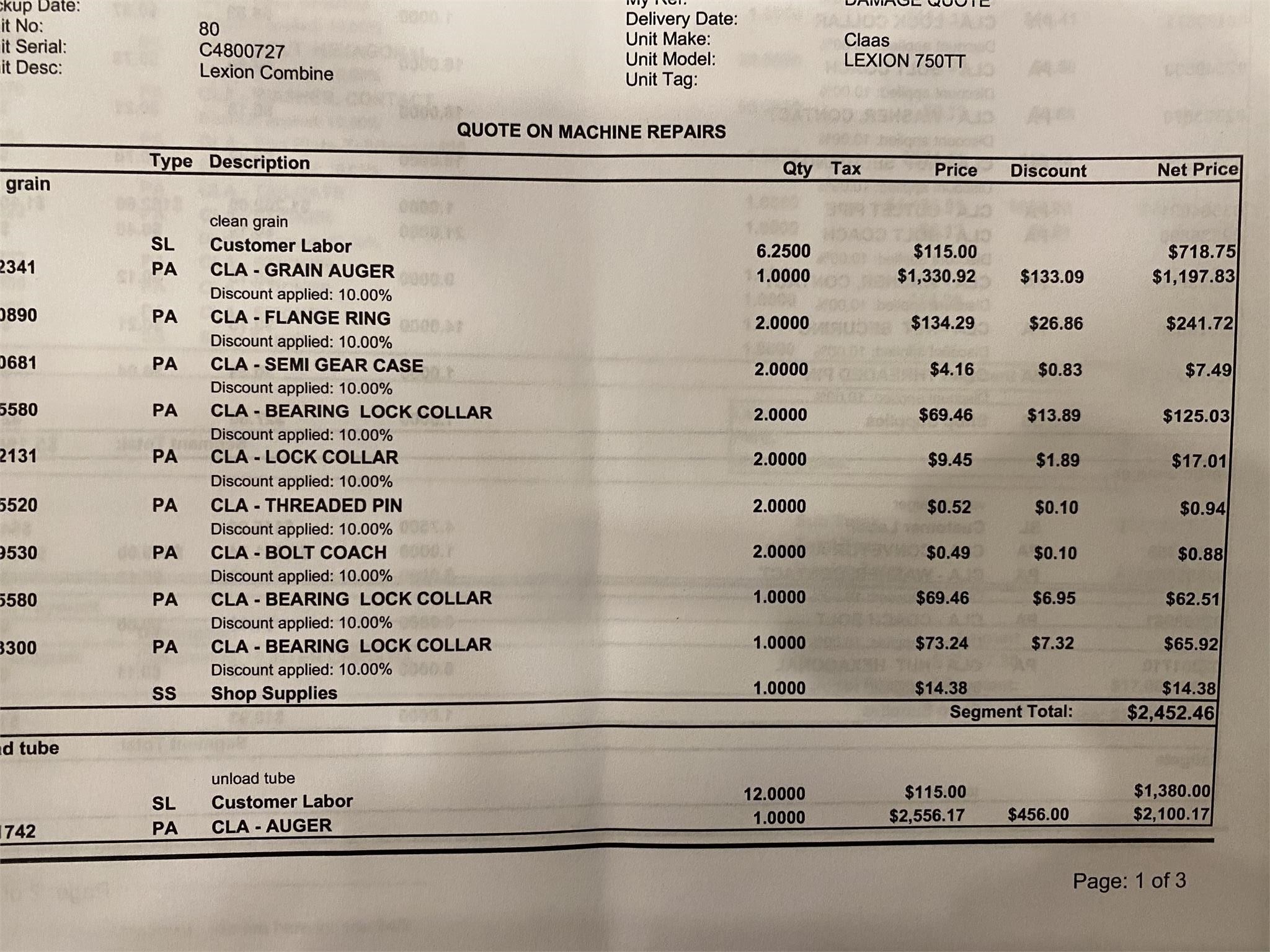 2013 Claas Lexion 750TT Combine