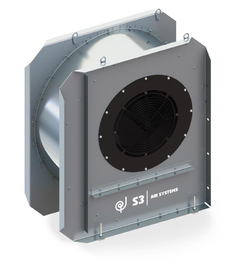  S3 Air Systems Low Speed Centrifugal 25HP Grain Dryer