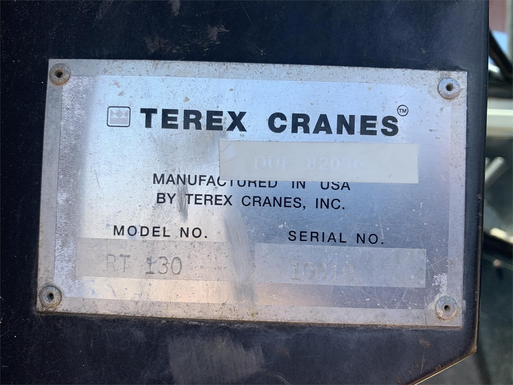 1997 Terex RT130 Crane