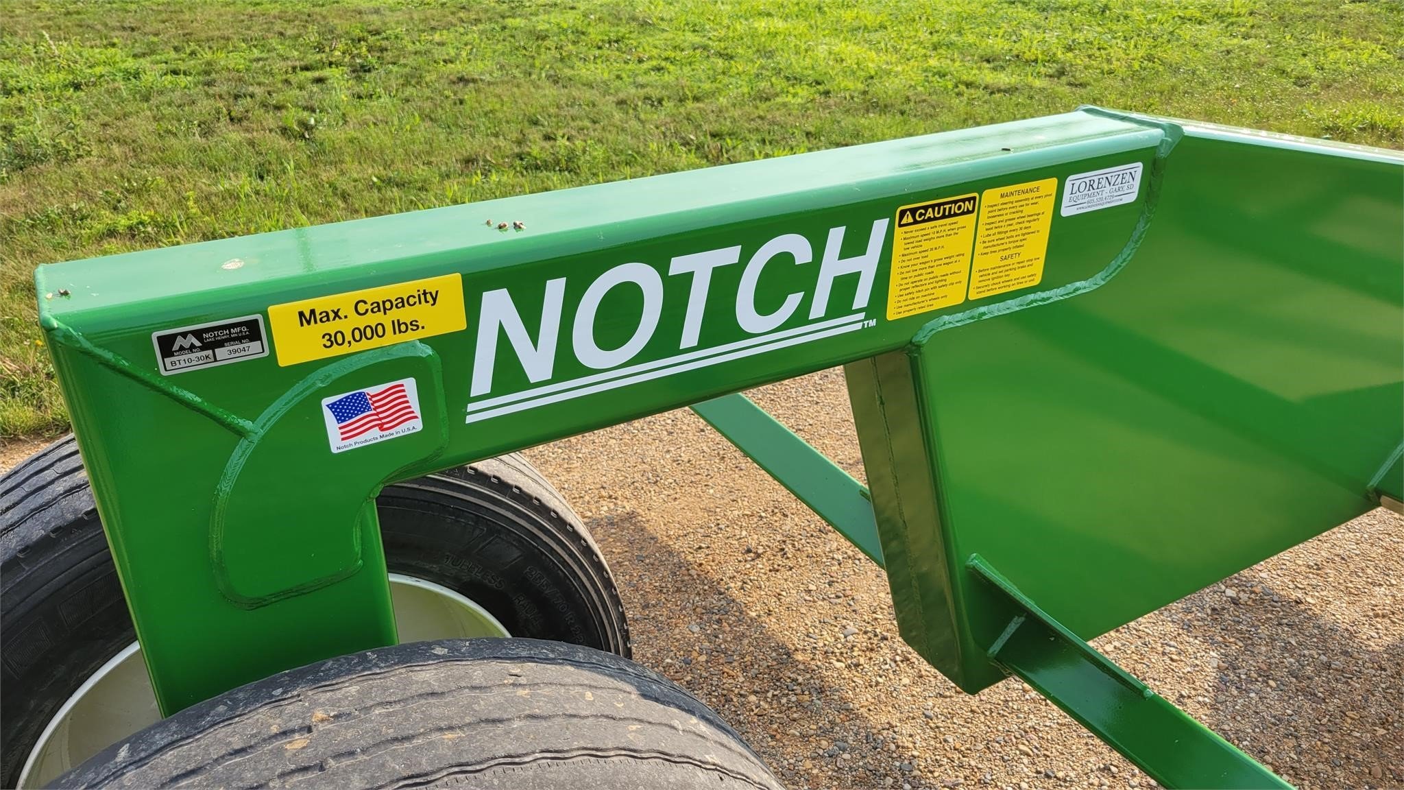 2025 Notch BT10-30K Bale Wagons and Trailer