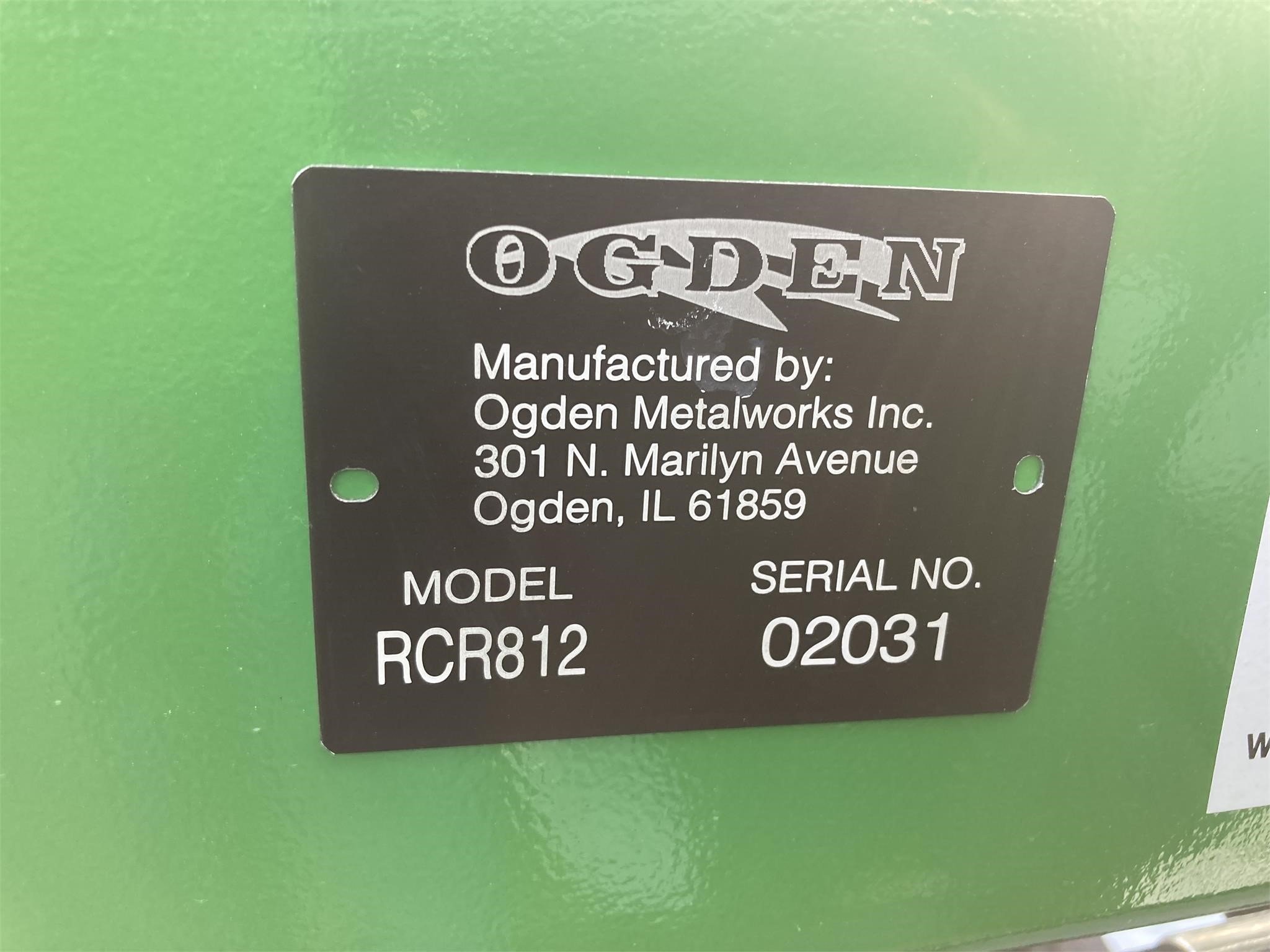 2025 Ogden Metalworks RCR812 Rake