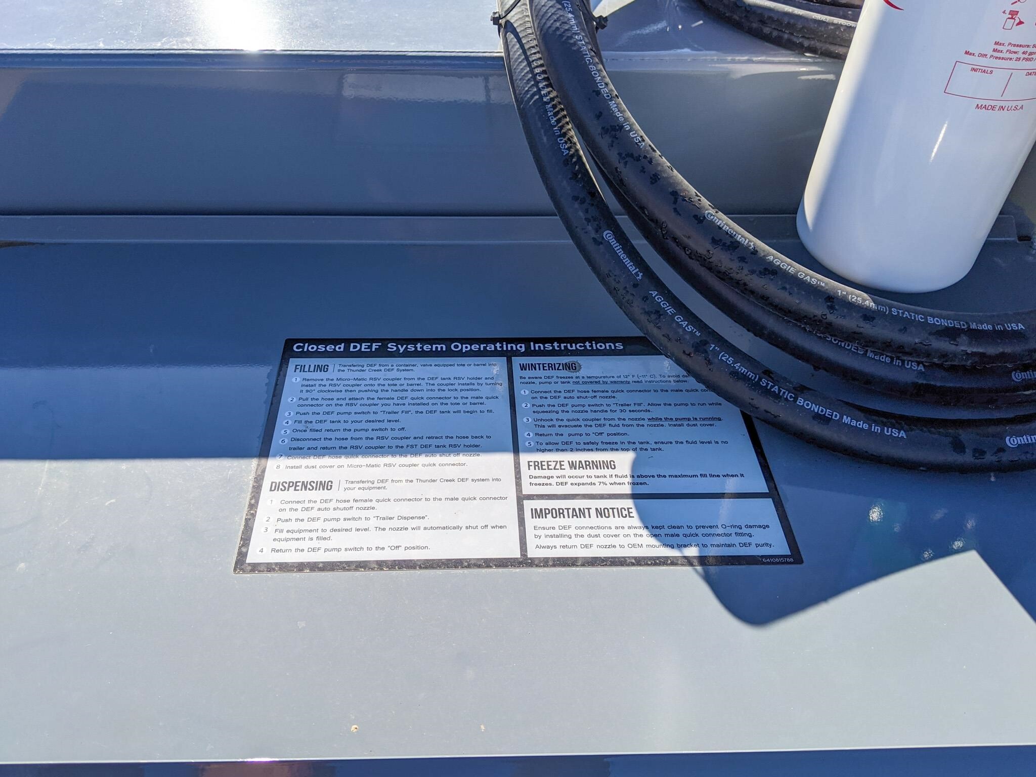 2026 Thunder Creek EV990 Fuel Trucks/Trailer