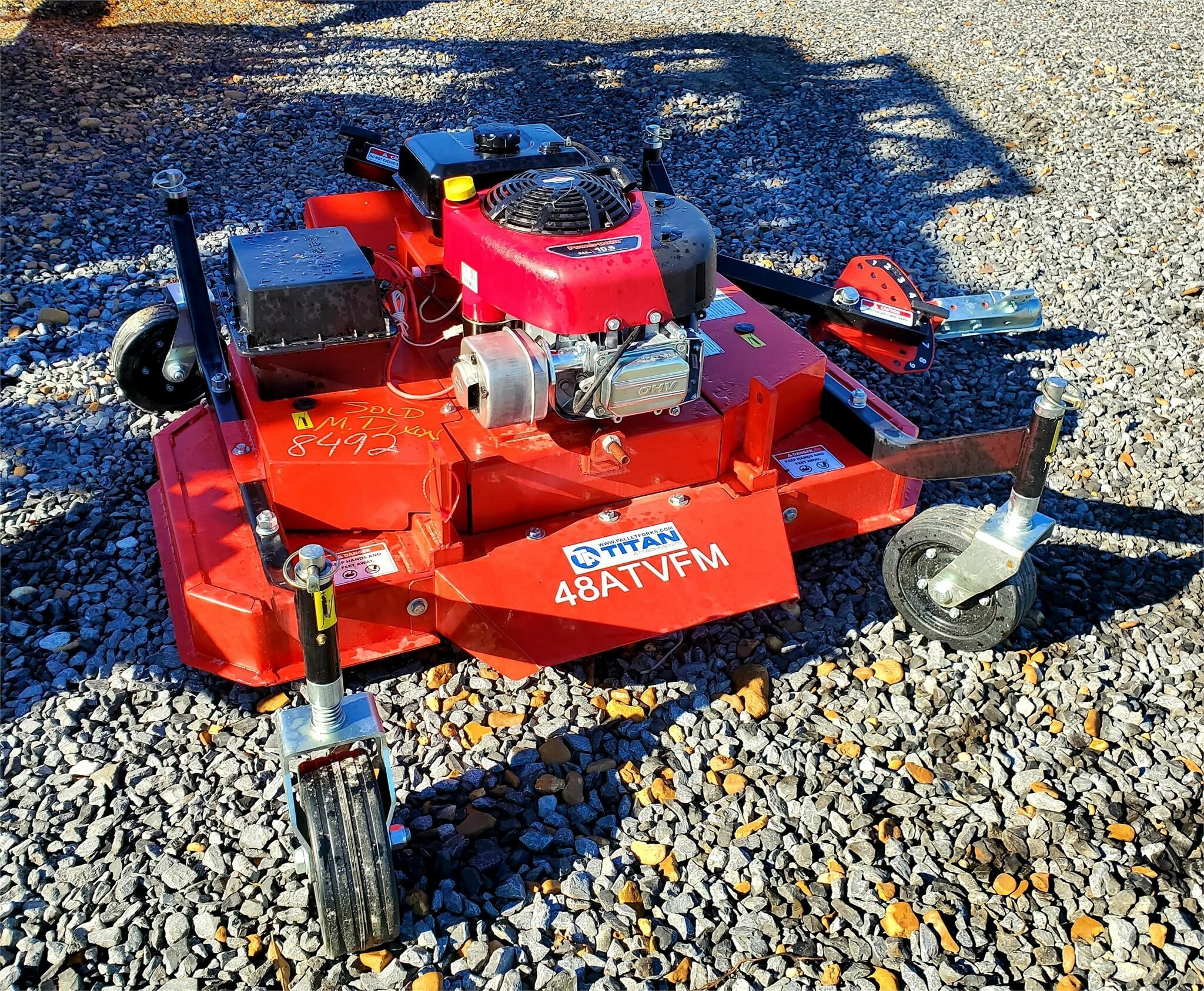 2020 Titan Attachments 48ATVFM Rotary Cutter 1,250 Machinery Pete