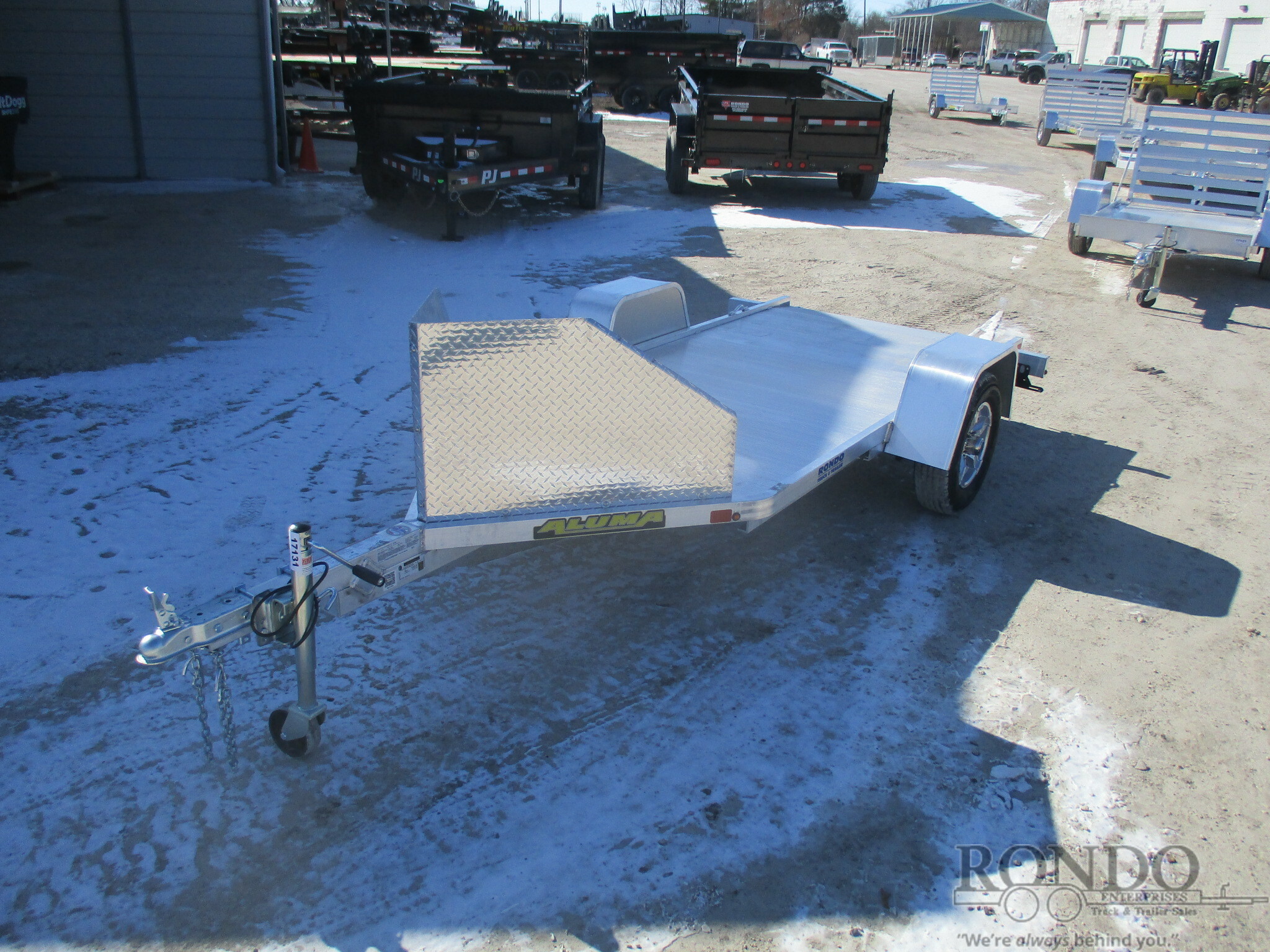 2023 Aluma MC10SR Flatbed Trailer Call Machinery Pete