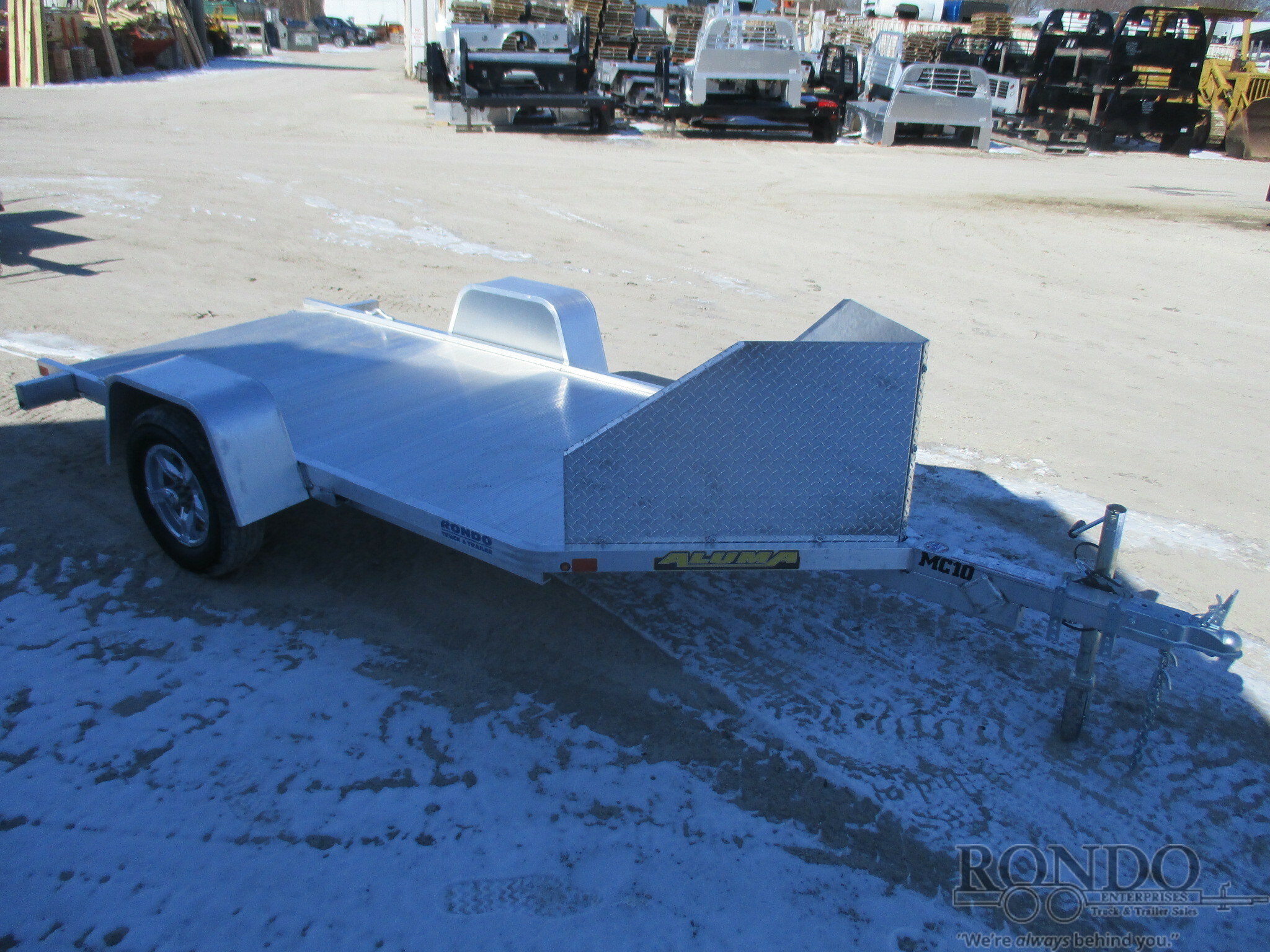 2023 Aluma MC10SR Flatbed Trailer Call Machinery Pete