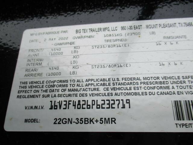 2023 Big Tex 22GN-35BK+5MR Flatbed Trucks/Trailer