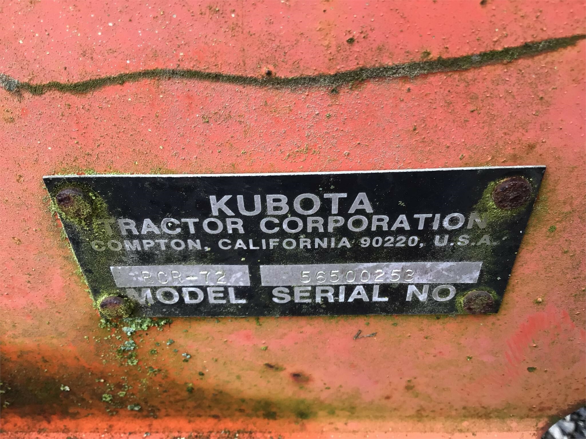 Kubota RCR72 Rotary Cutter