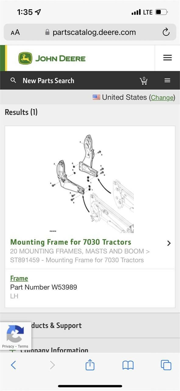  John Deere H480 Front End Loader