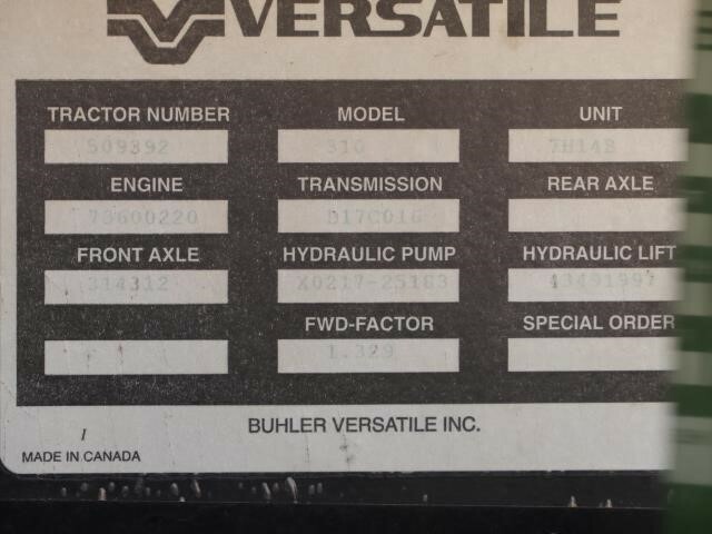 2017 Versatile 310 Tractor