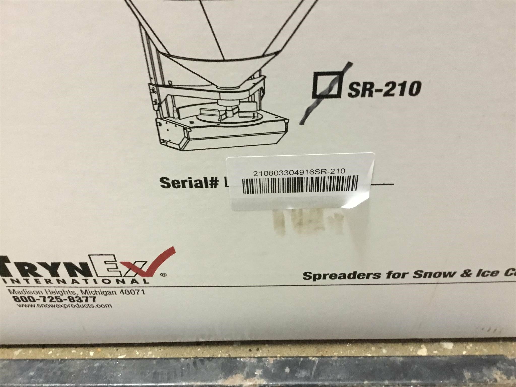 2021 Snow Ex SR210 Miscellaneous