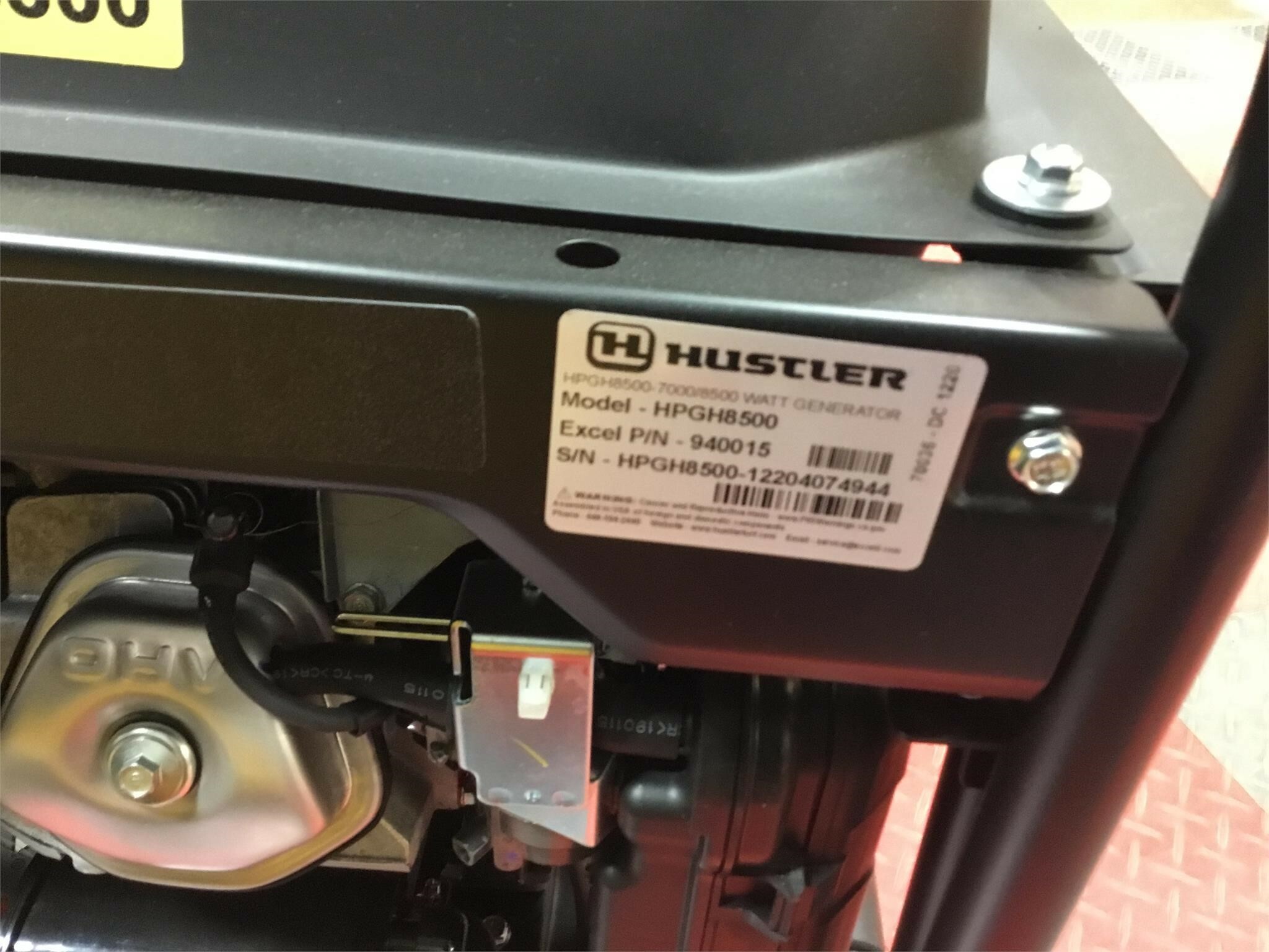  Hustler HPGH8500E Generator