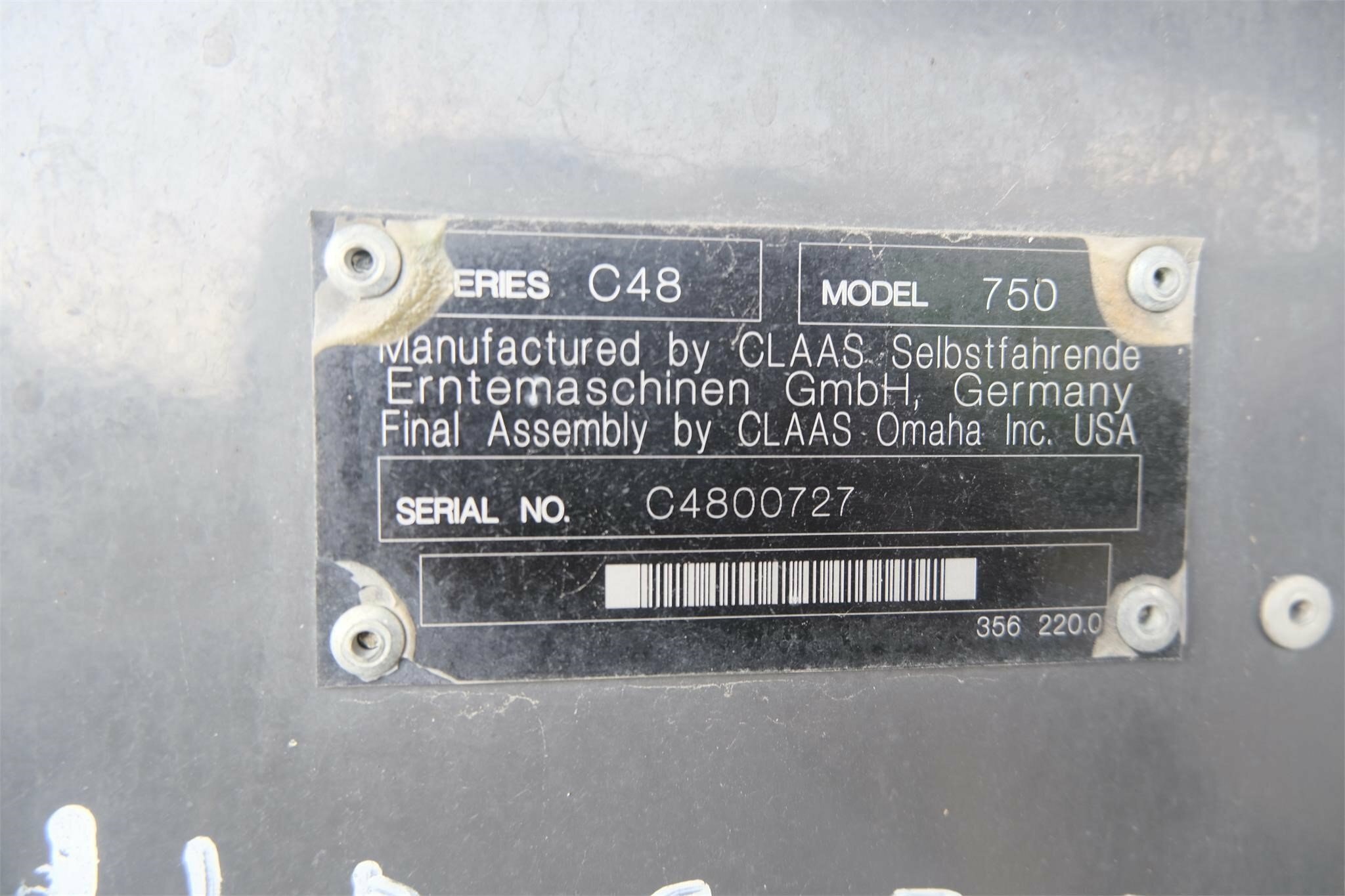 2013 Claas Lexion 750TT Combine