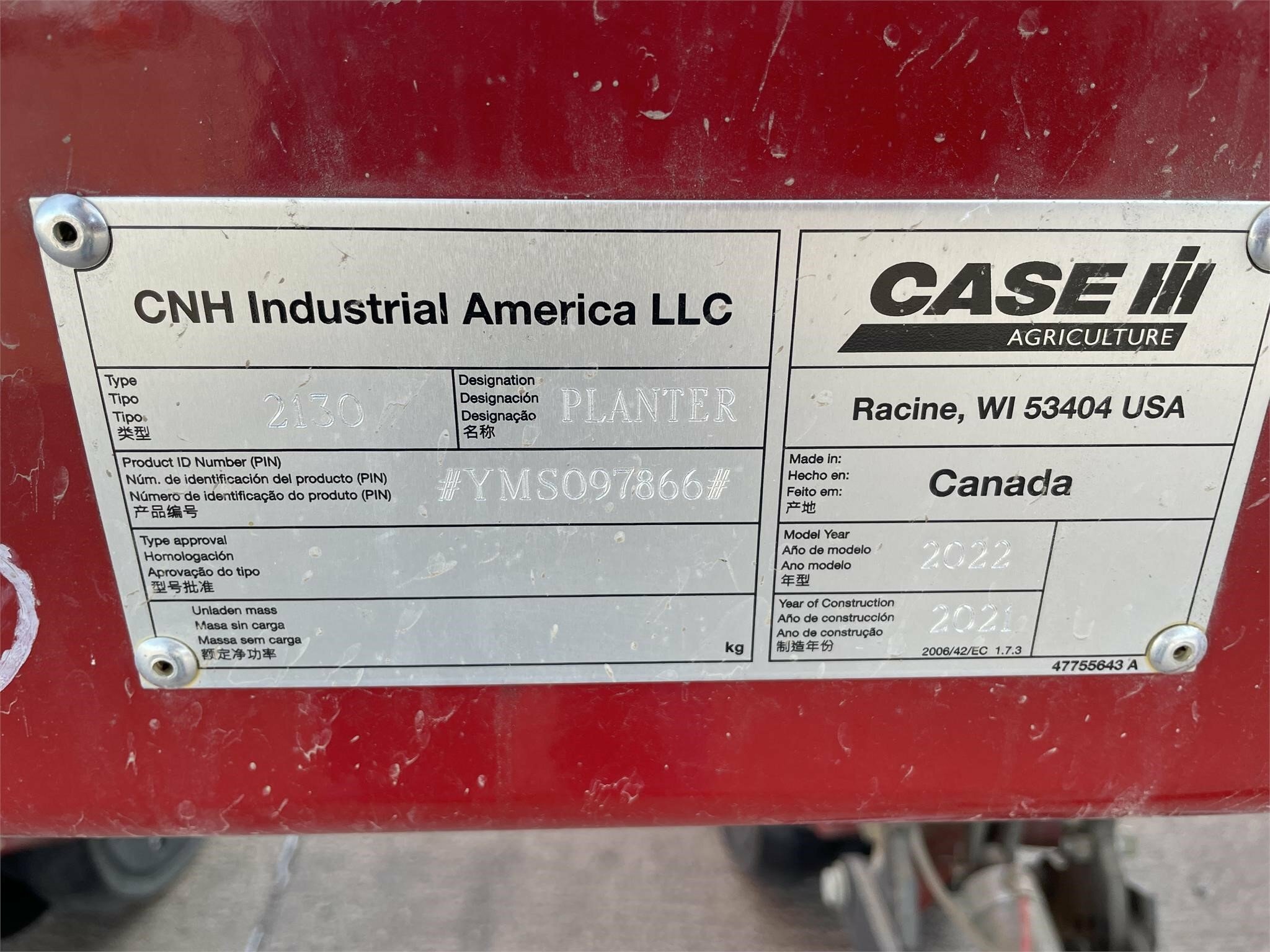 2022 Case IH 2130 Planter
