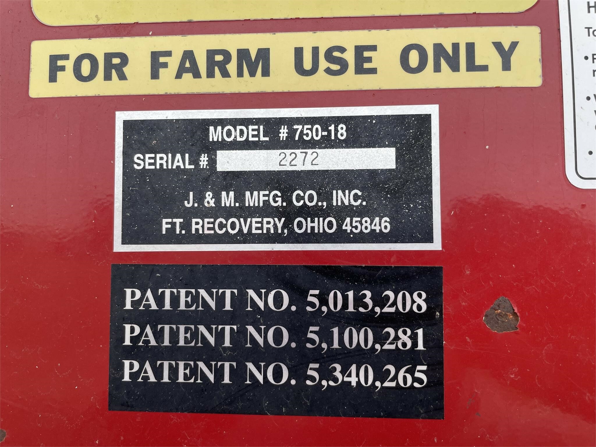 2003 J&M 750-18 Grain Cart
