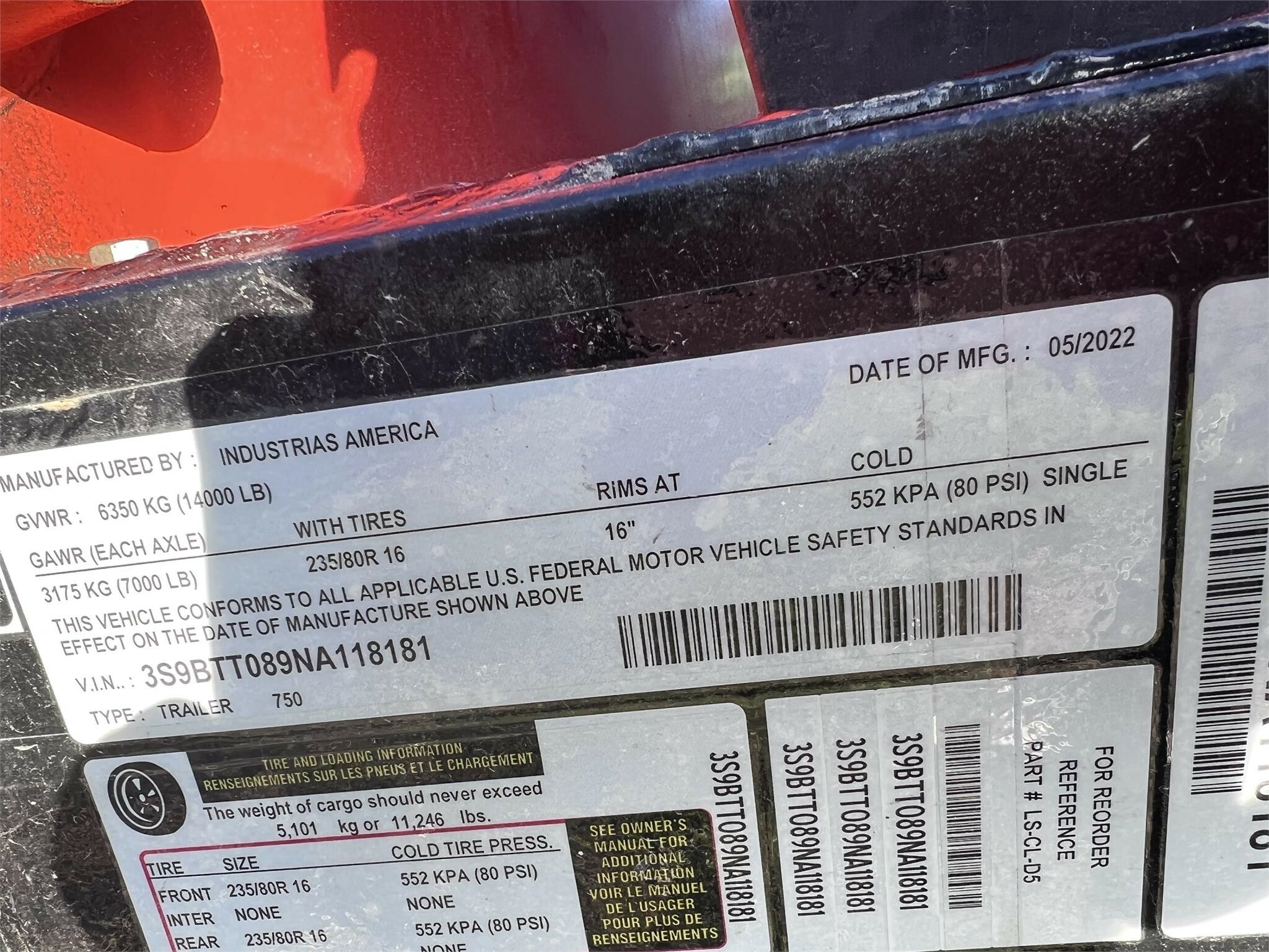 2022 Industrias America 750 Fuel Trucks/Trailer