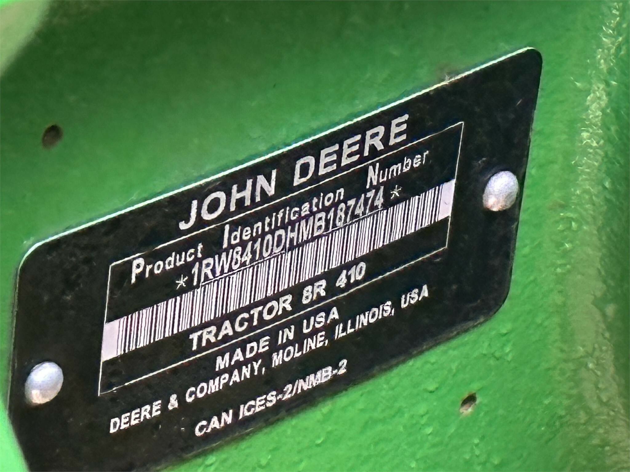 2021 John Deere 8R 410 Tractor