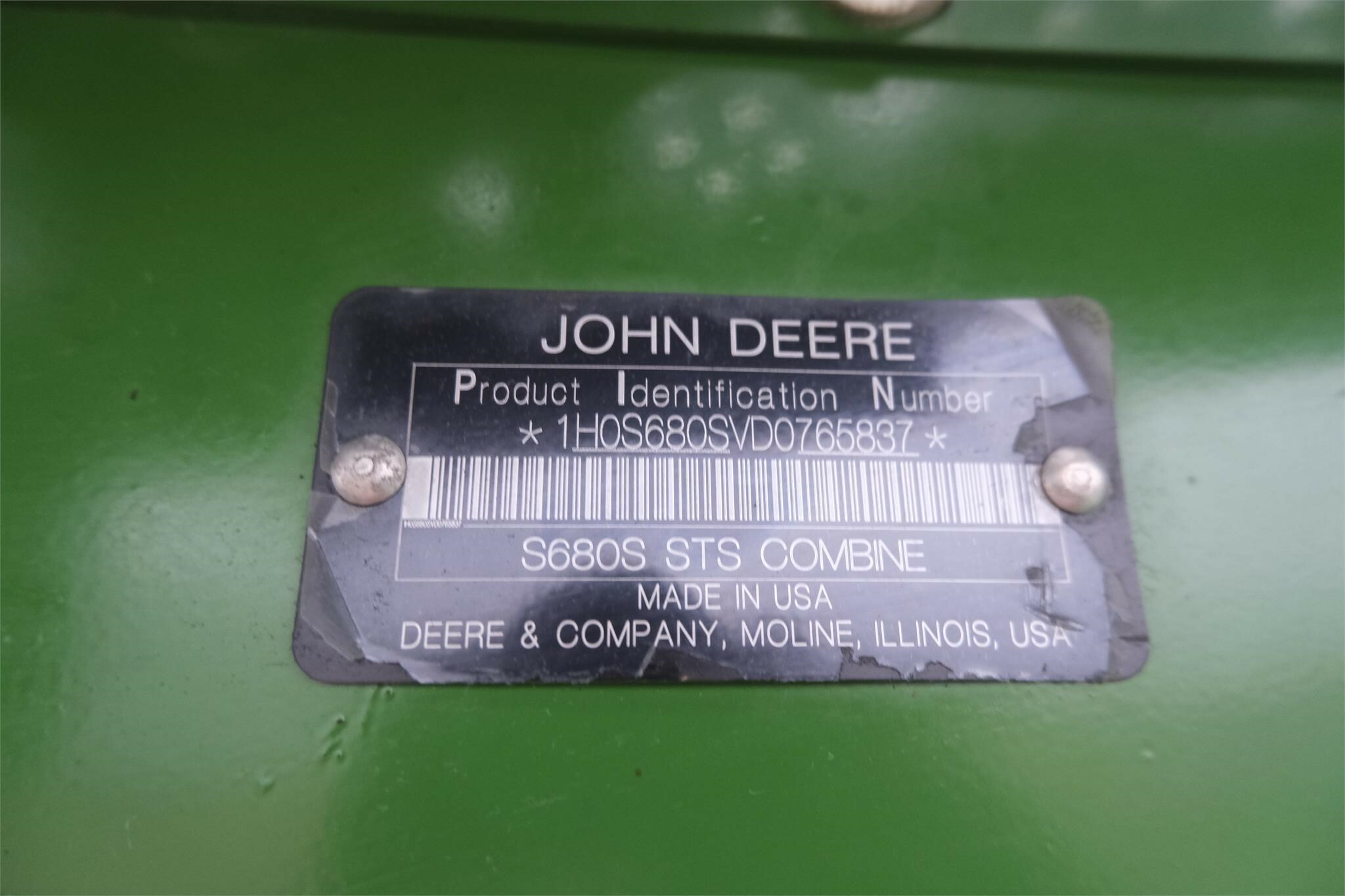 2014 John Deere S680 Combine