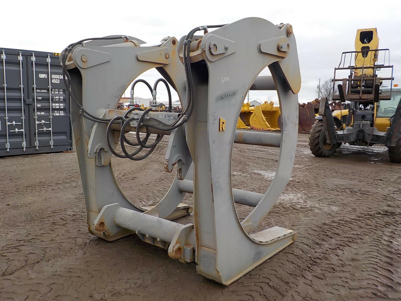 Rockland 71x48 log grapple Quick coupler Hooks Backhoe and Excavator Attachment 9,200