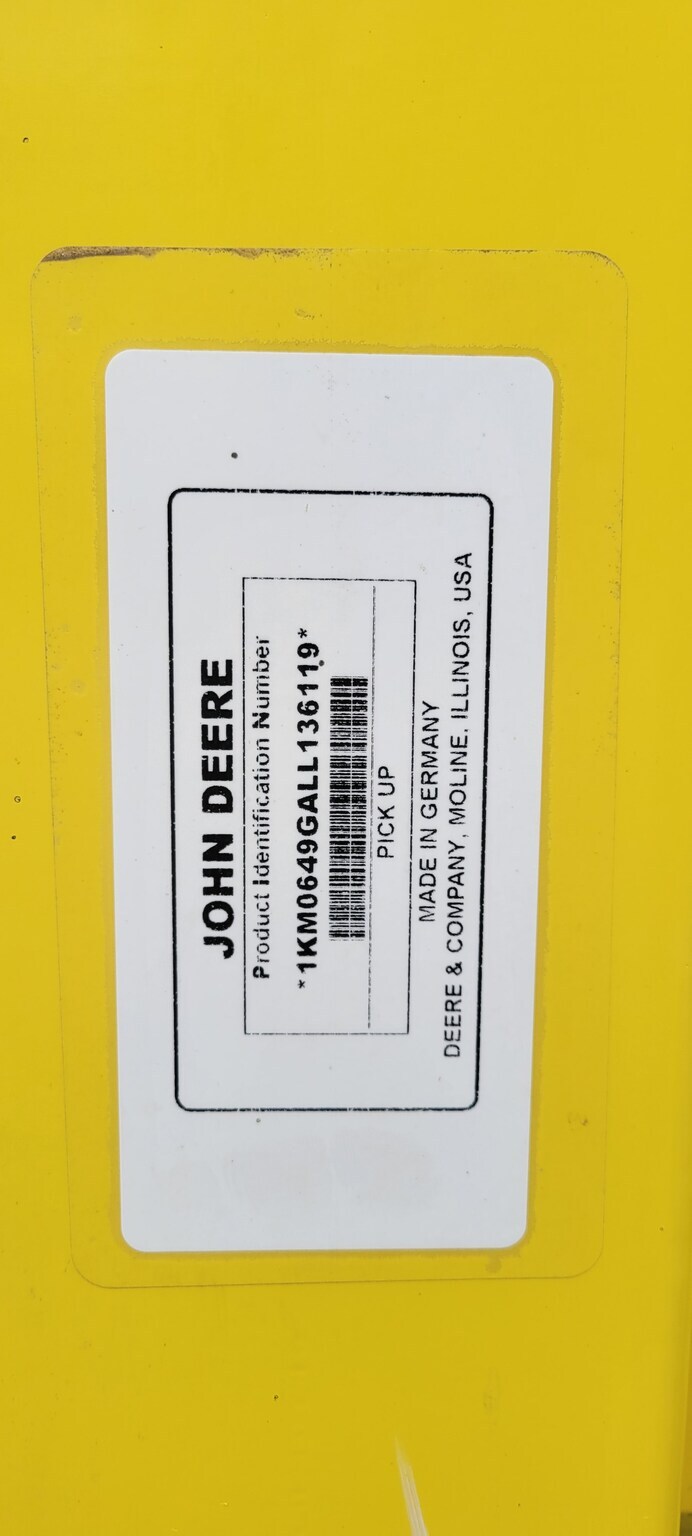 2020 Deere 649C Self-Propelled Forage Harvester