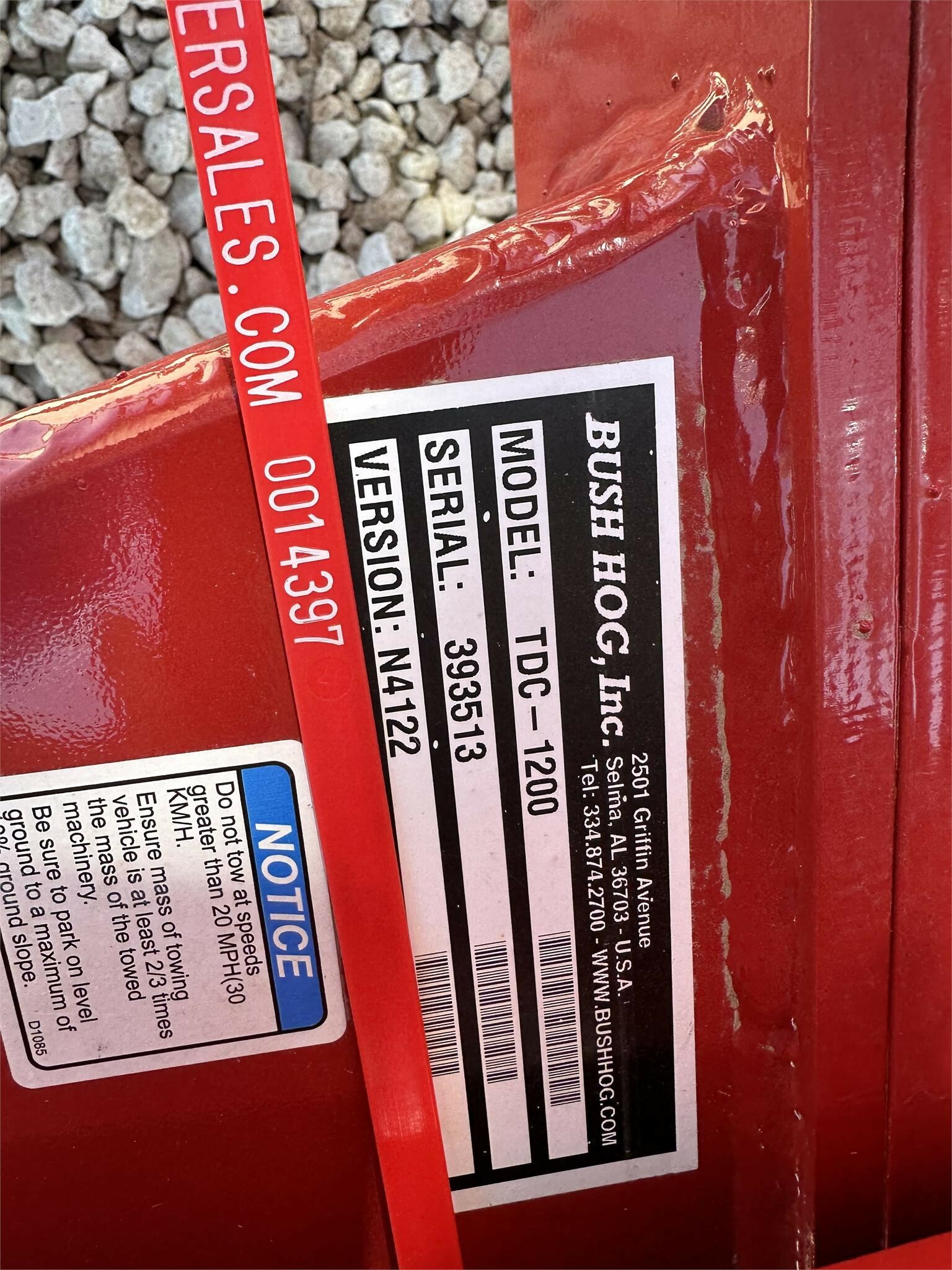  Bush Hog TDC1200 Rotary Cutter