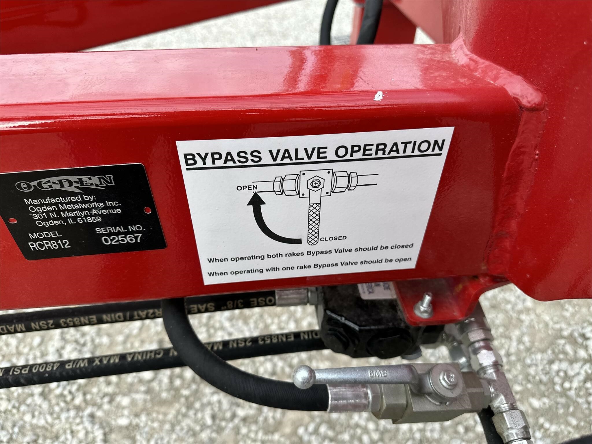 2025 Ogden Metalworks RCR812 Rake