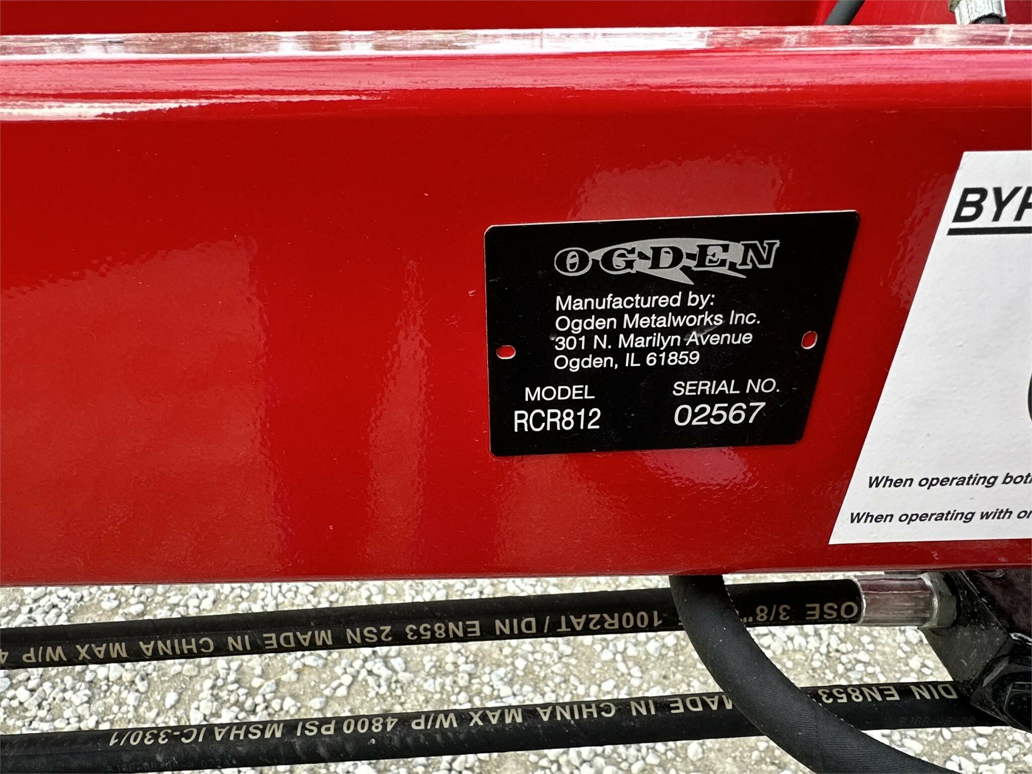 2025 Ogden Metalworks RCR812 Rake