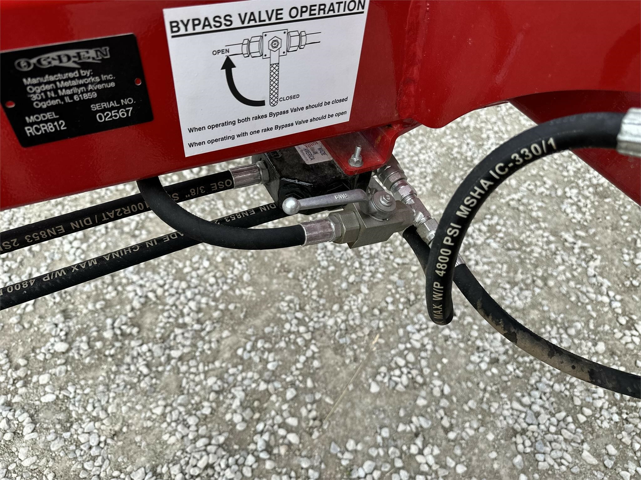 2025 Ogden Metalworks RCR812 Rake