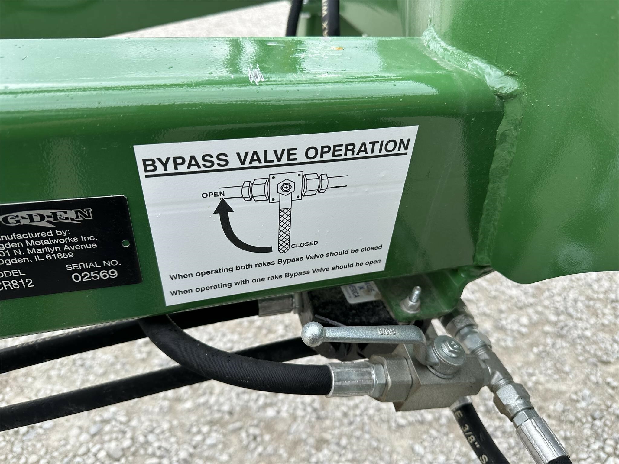 2025 Ogden Metalworks RCR812 Rake