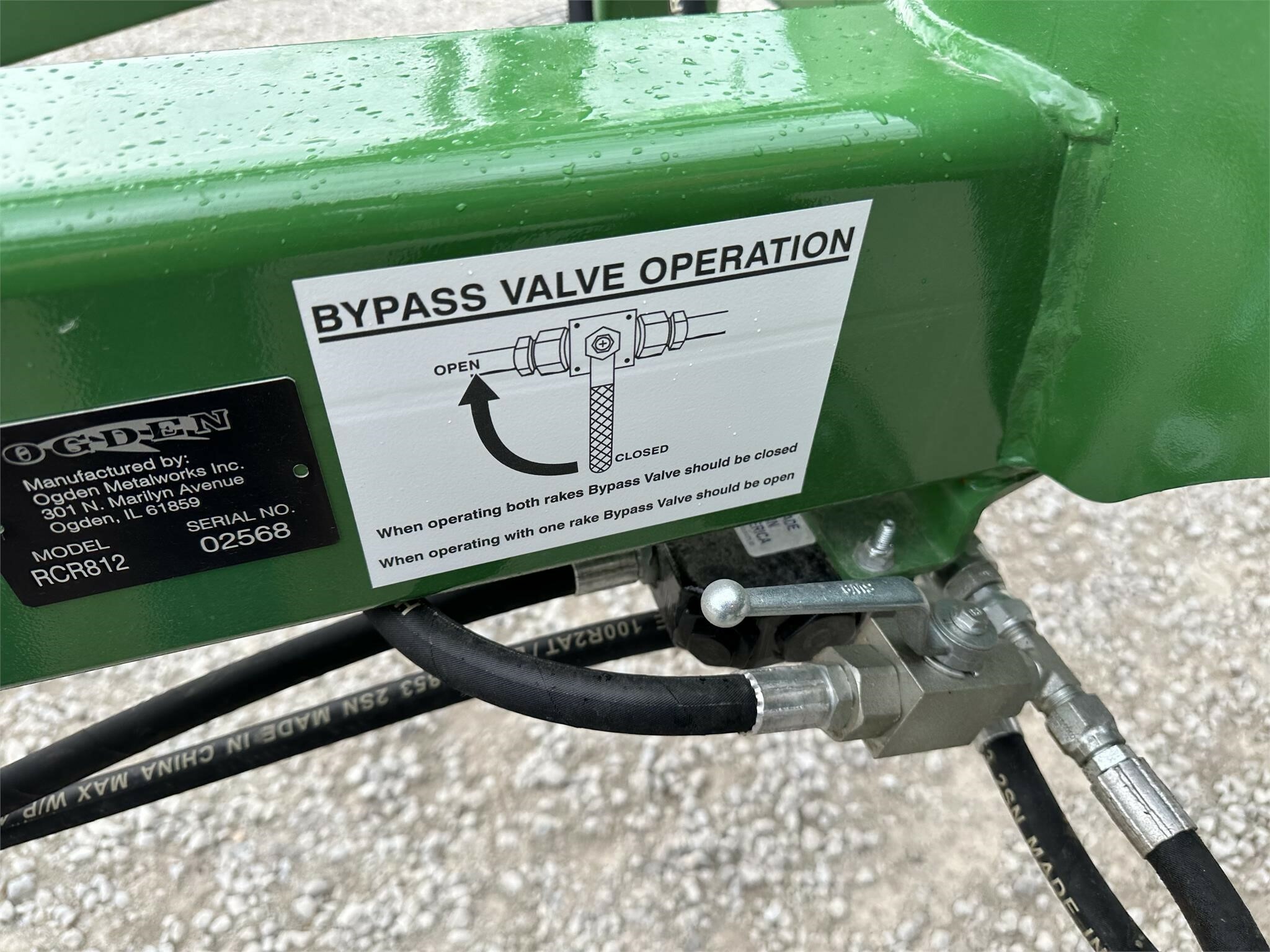 2025 Ogden Metalworks RCR812 Rake