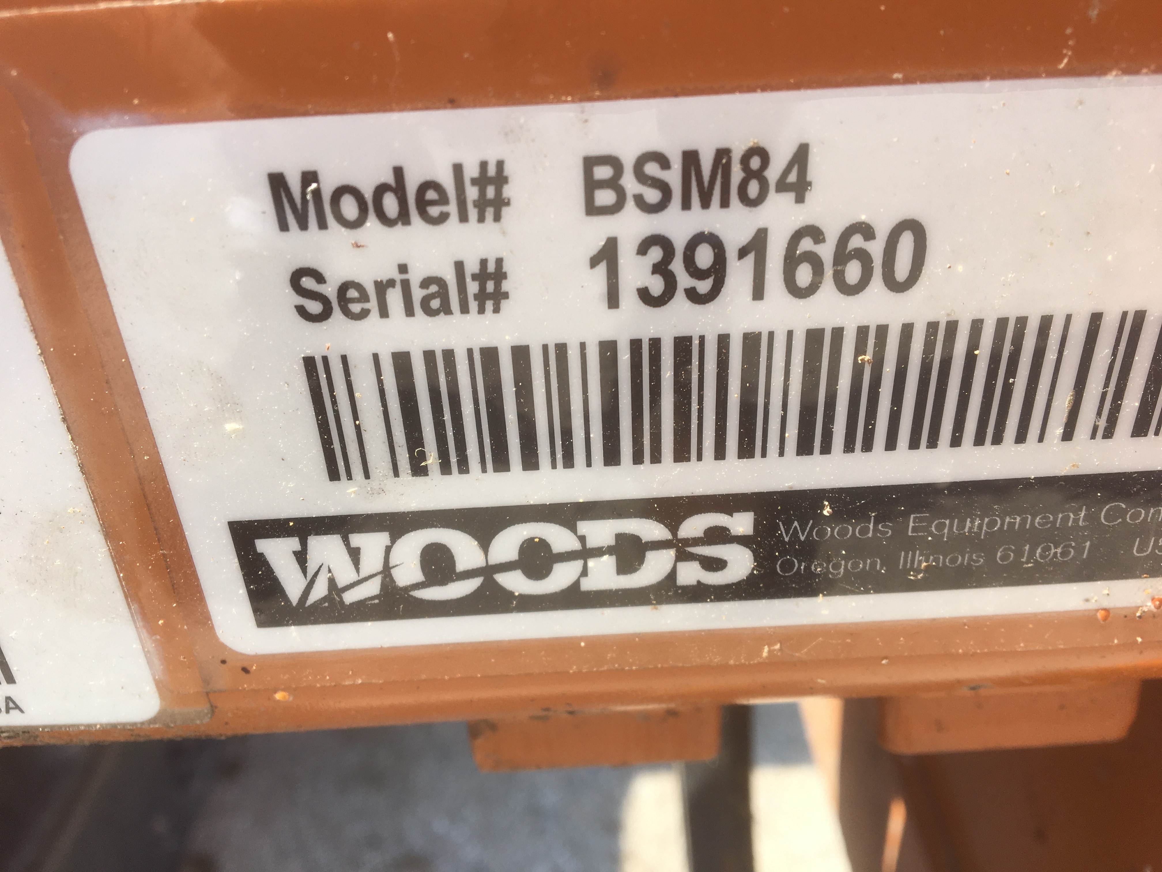  Woods BSM84 Blade