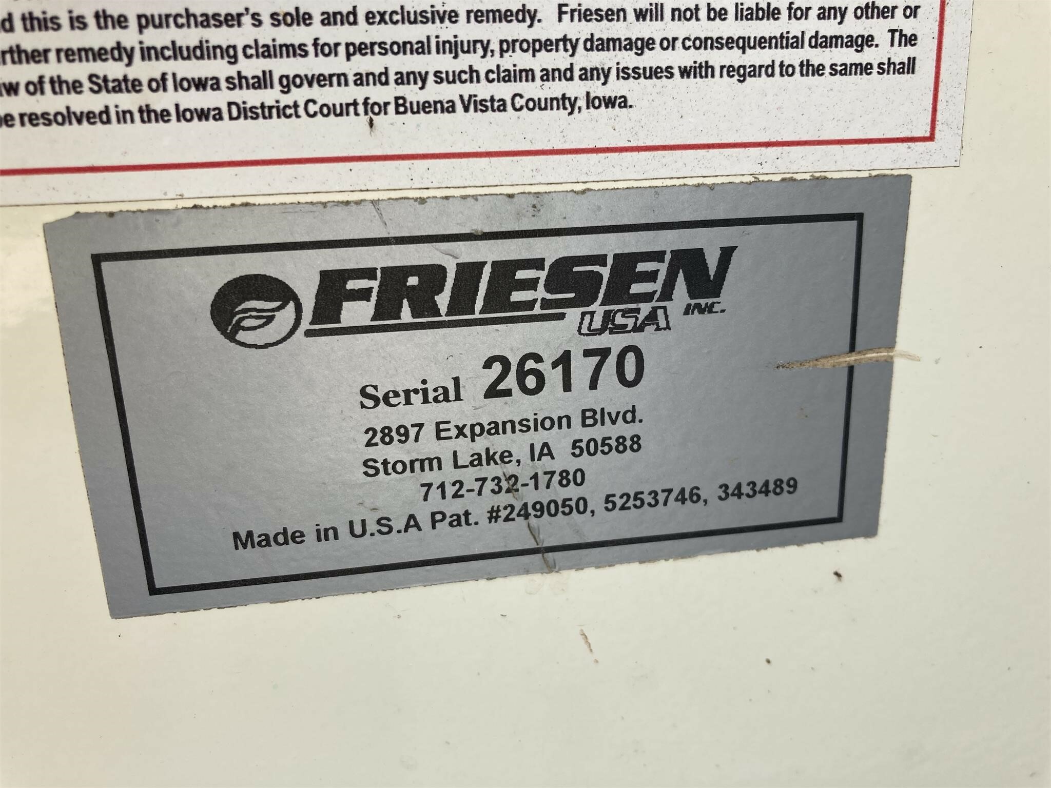  Friesen 240 Seed Tender