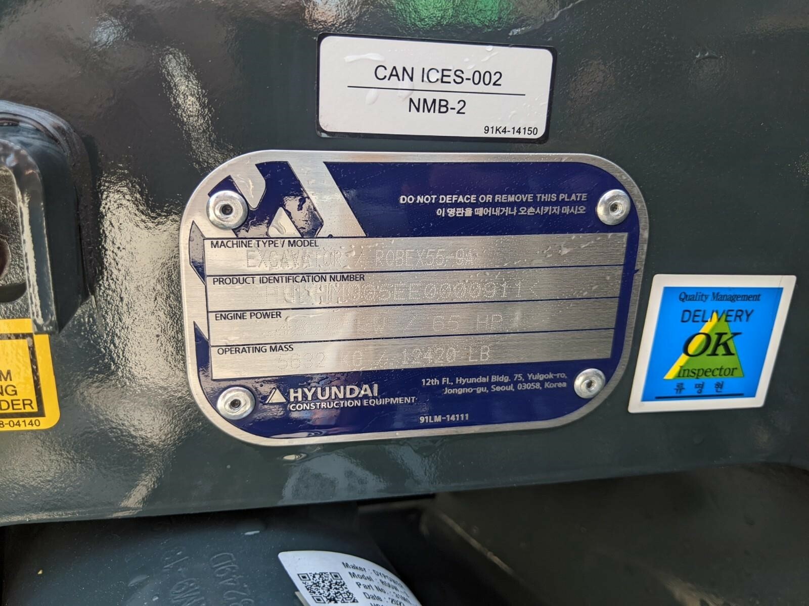  Hyundai ROBEX 55-9A Dozer