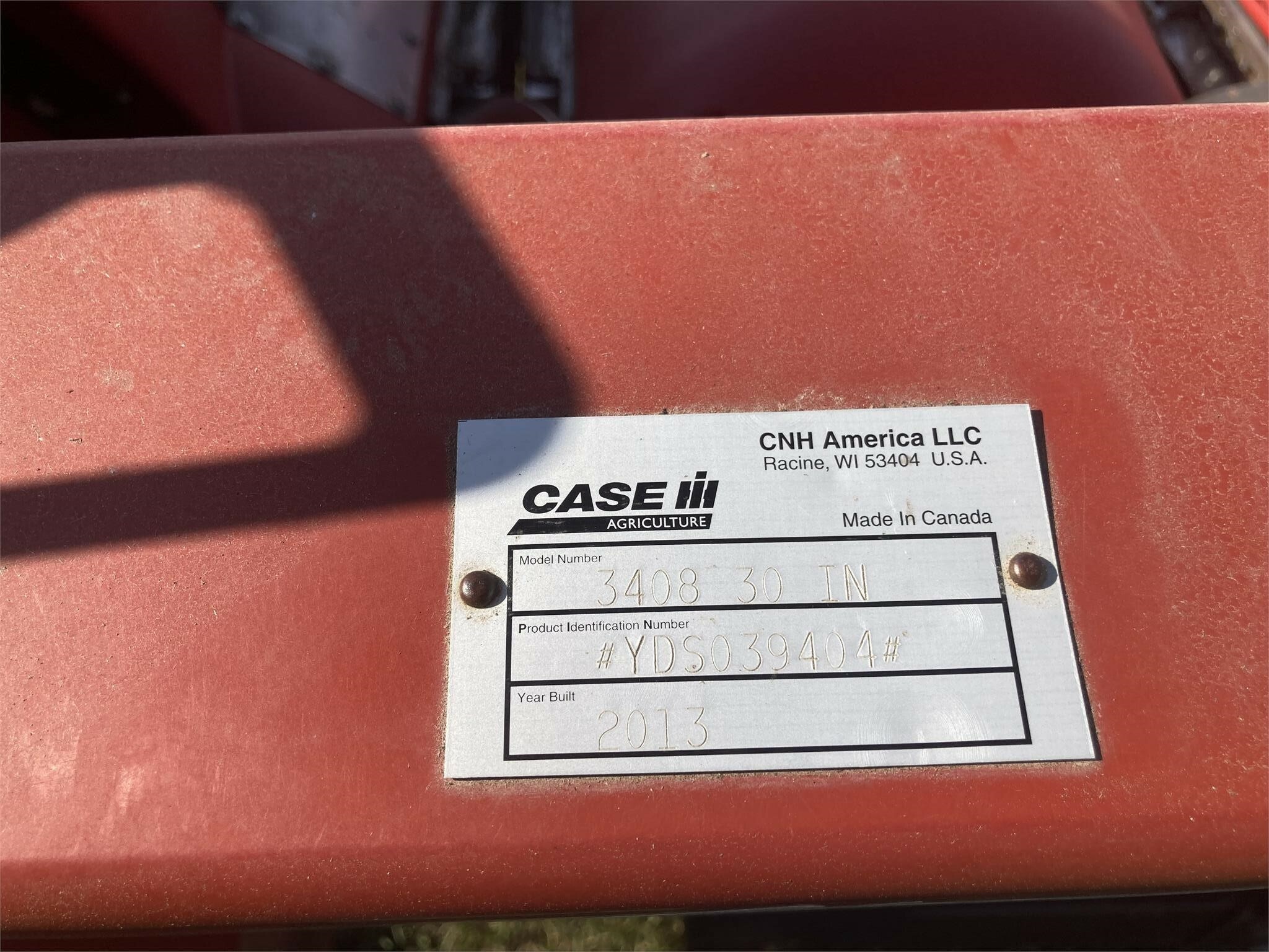 2013 Case IH 3408 Corn Head