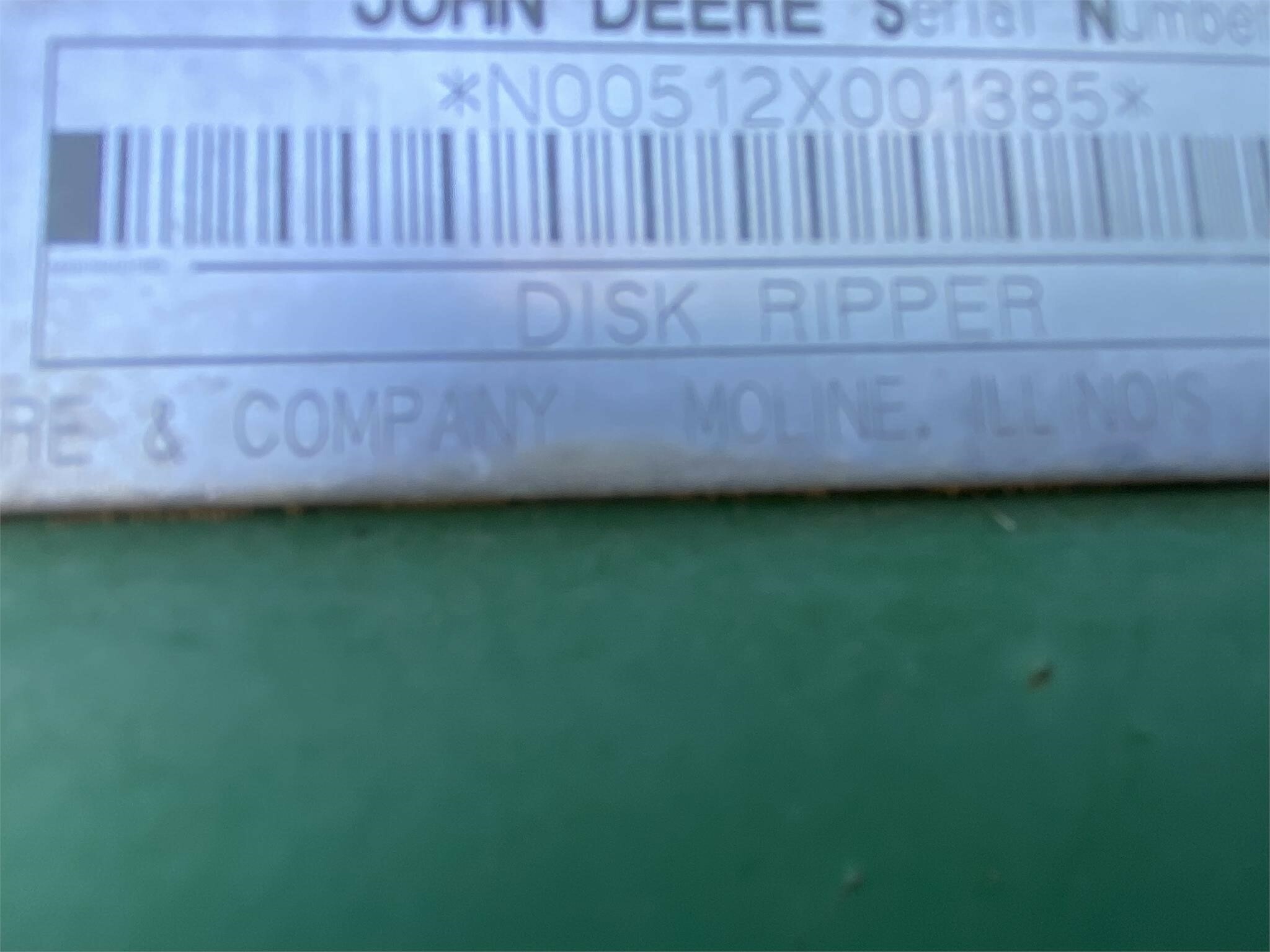 2002 John Deere 512 In-Line Ripper