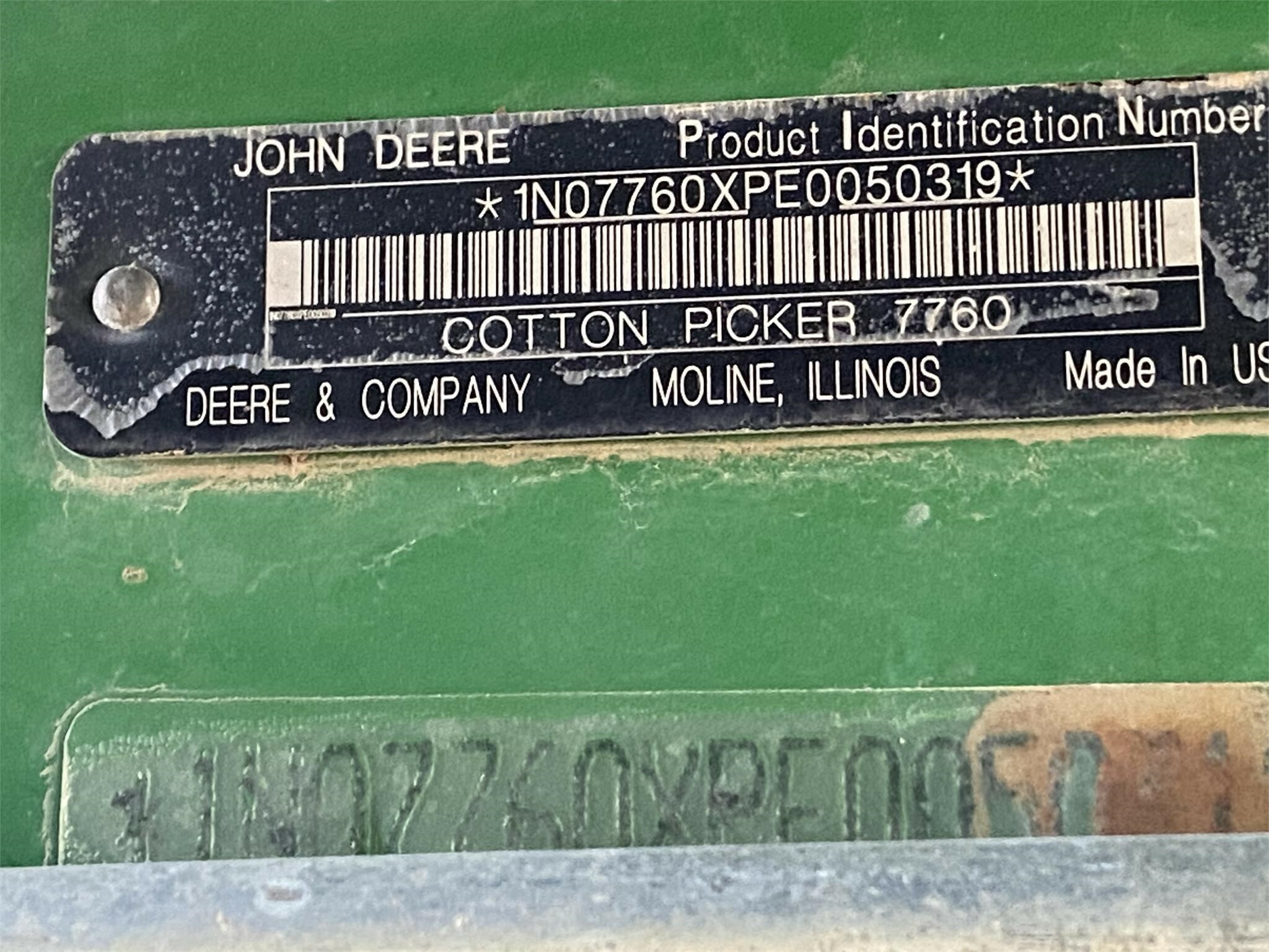 2013 John Deere 7760 Cotton Equipment