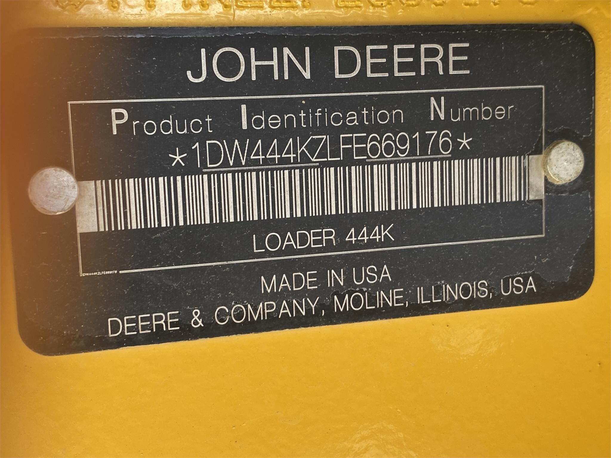 2015 Deere 444K Wheel Loader