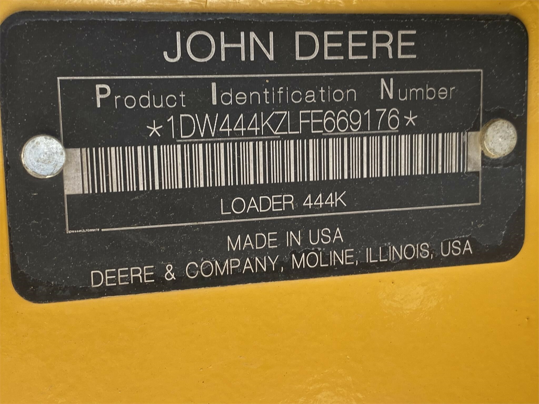 2015 Deere 444K Wheel Loader