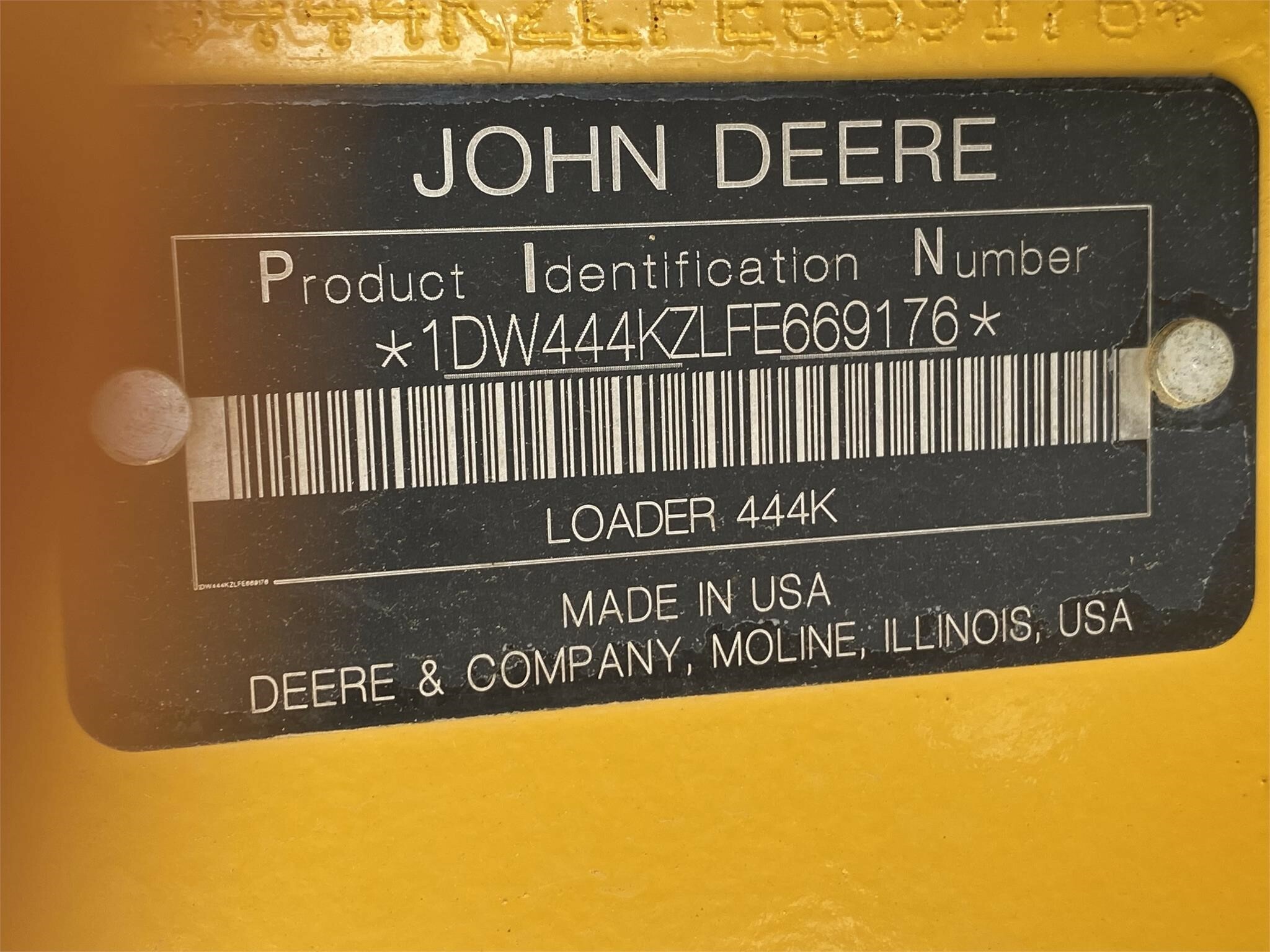 2015 Deere 444K Wheel Loader