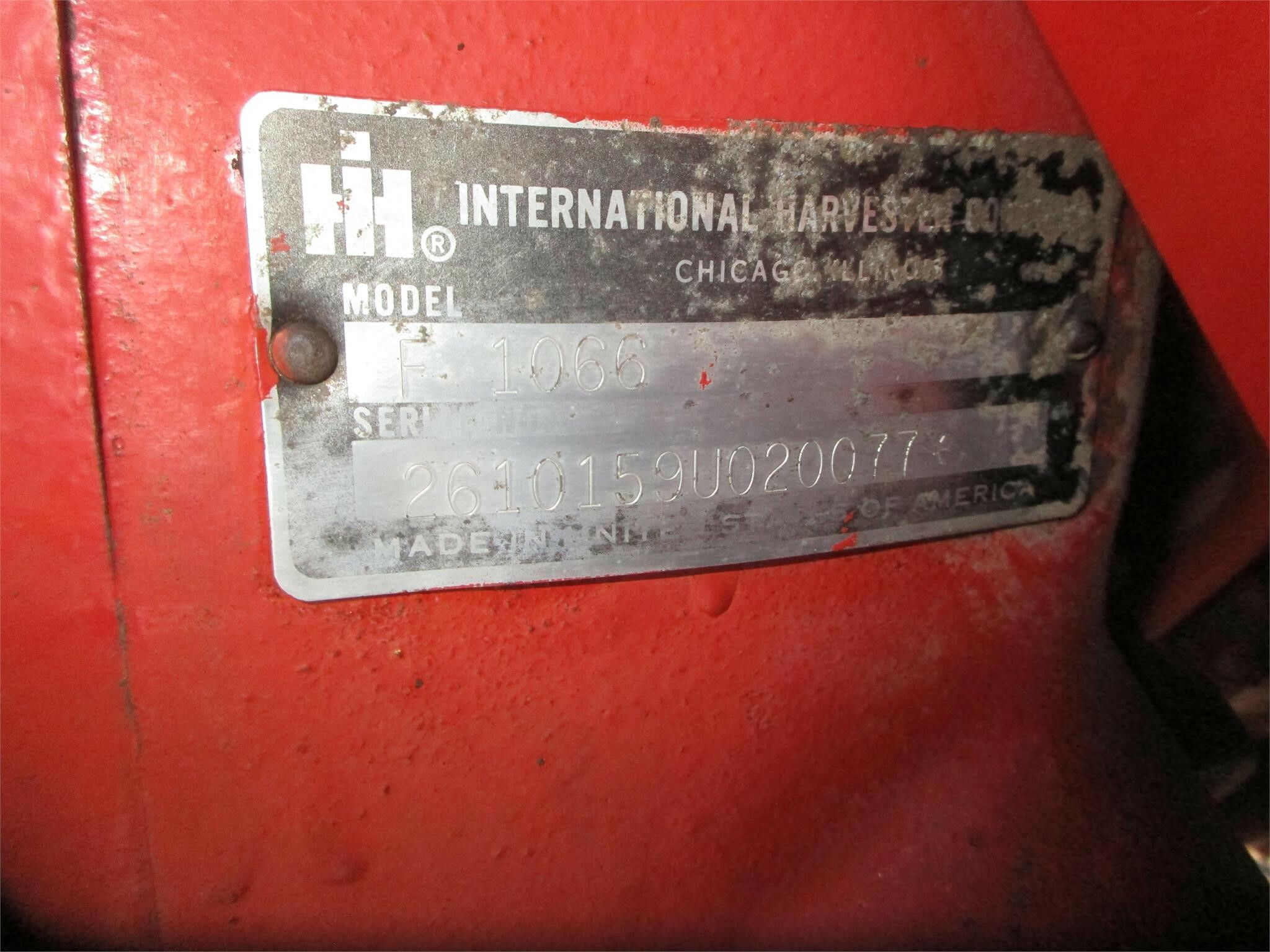 1972 International Harvester 1066 Tractor