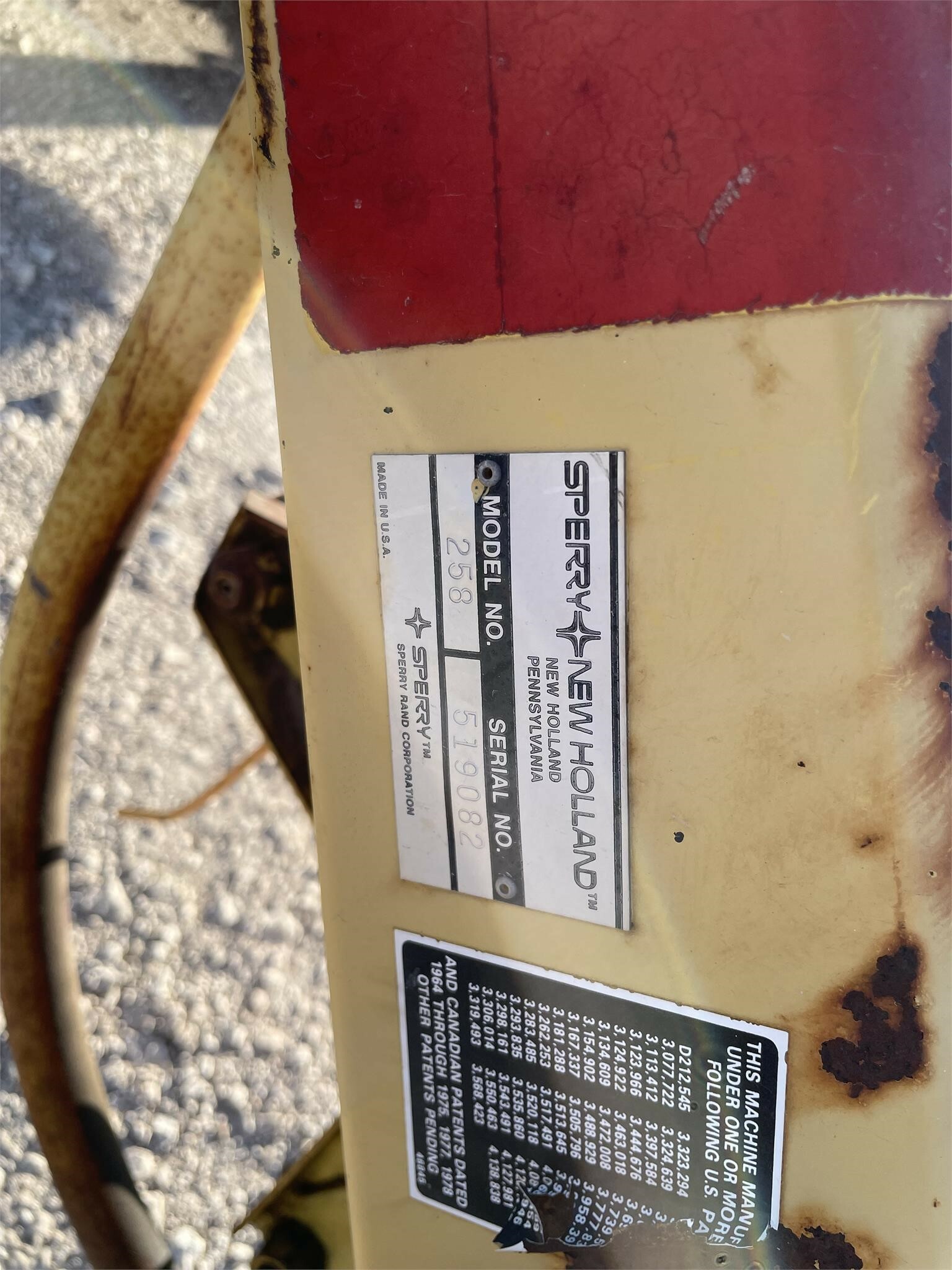  New Holland 258 Rake