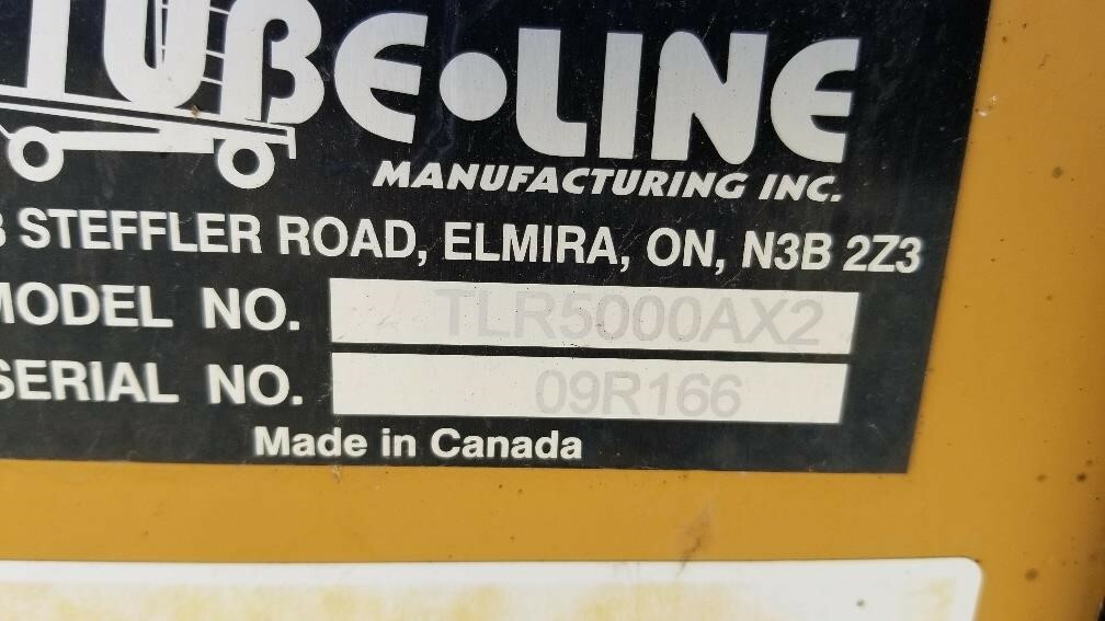 2009 Tubeline TLR5000 AX2 Bale Wrapper