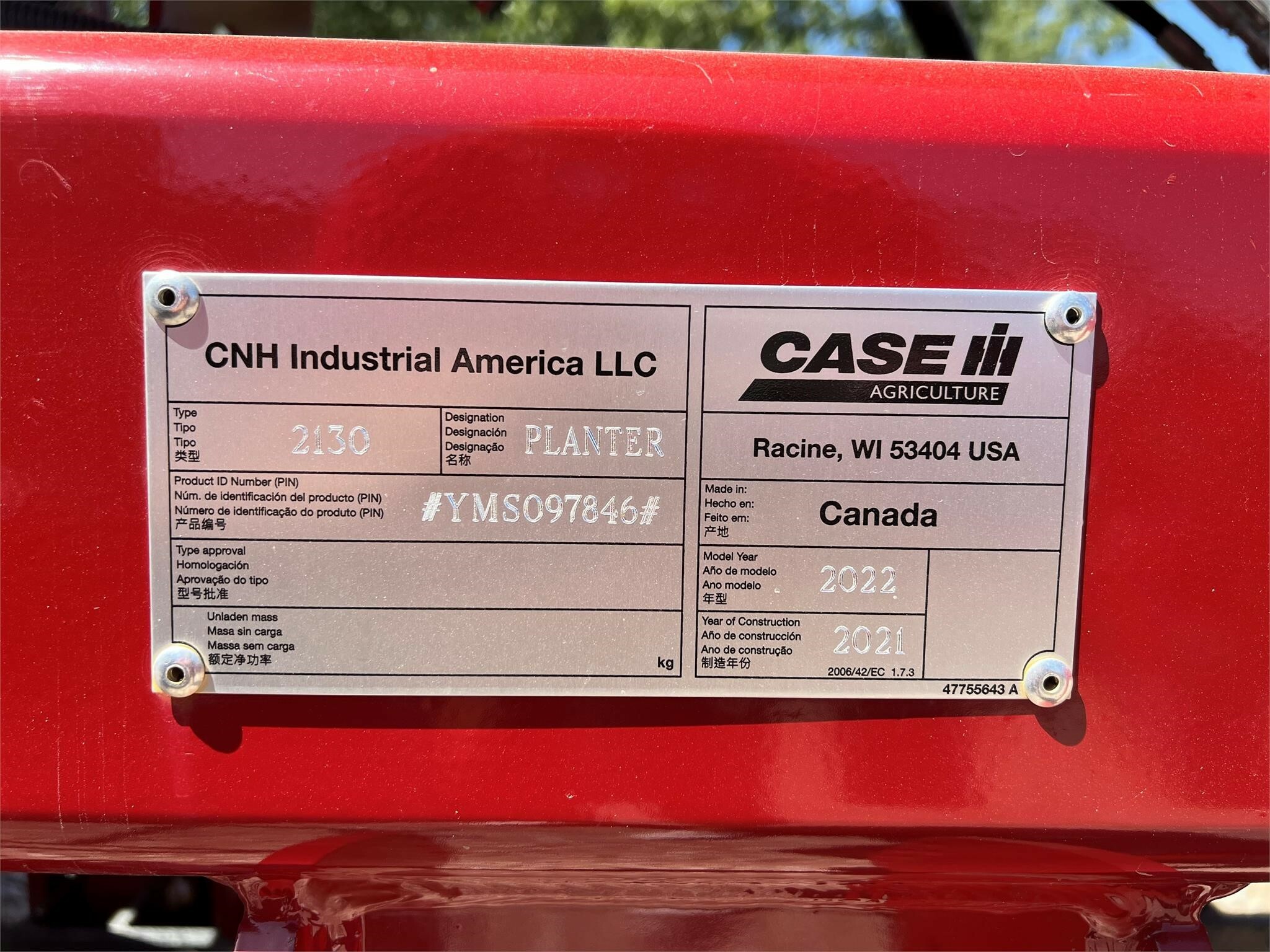 2022 Case IH 2130 Planter