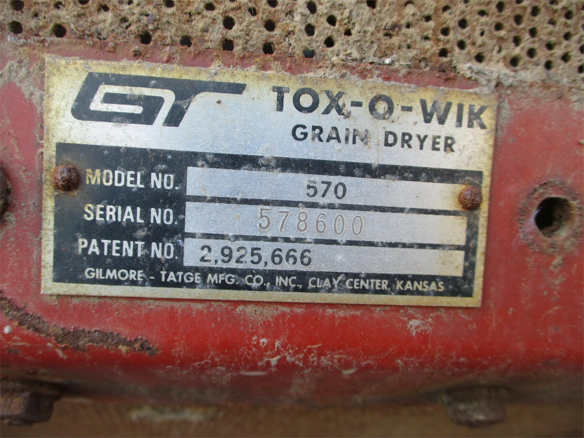  GT 570 Grain Dryer