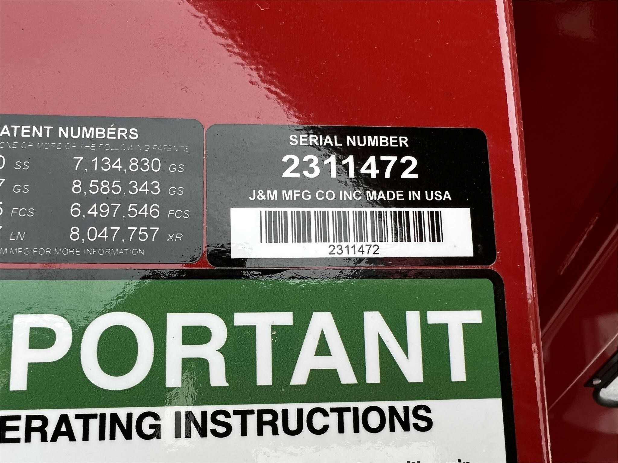 2023 J&M 1112 Grain Cart