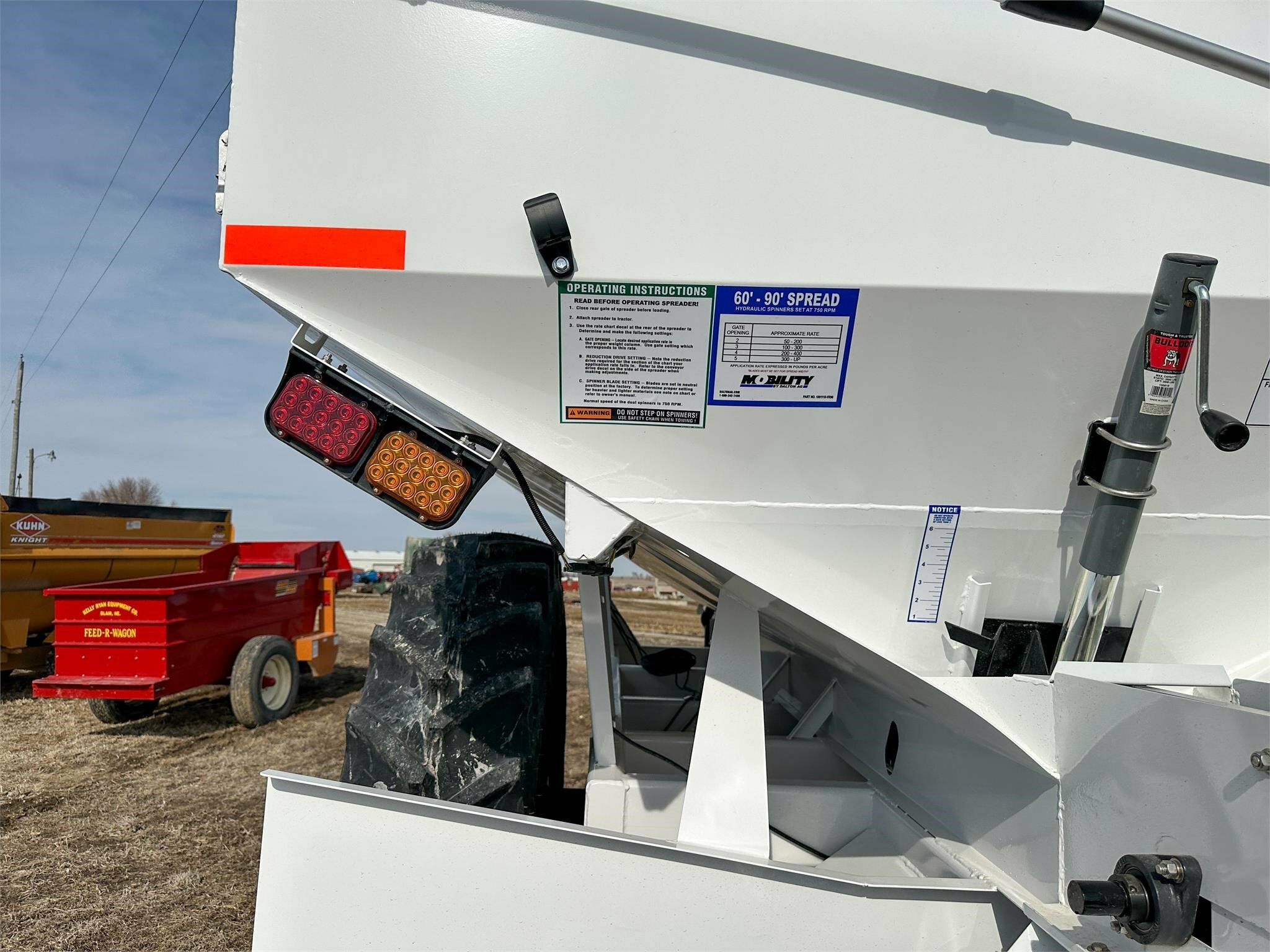 2026 Dalton Ag Products MOBILITY 1200WS Pull-Type Fertilizer Spreader