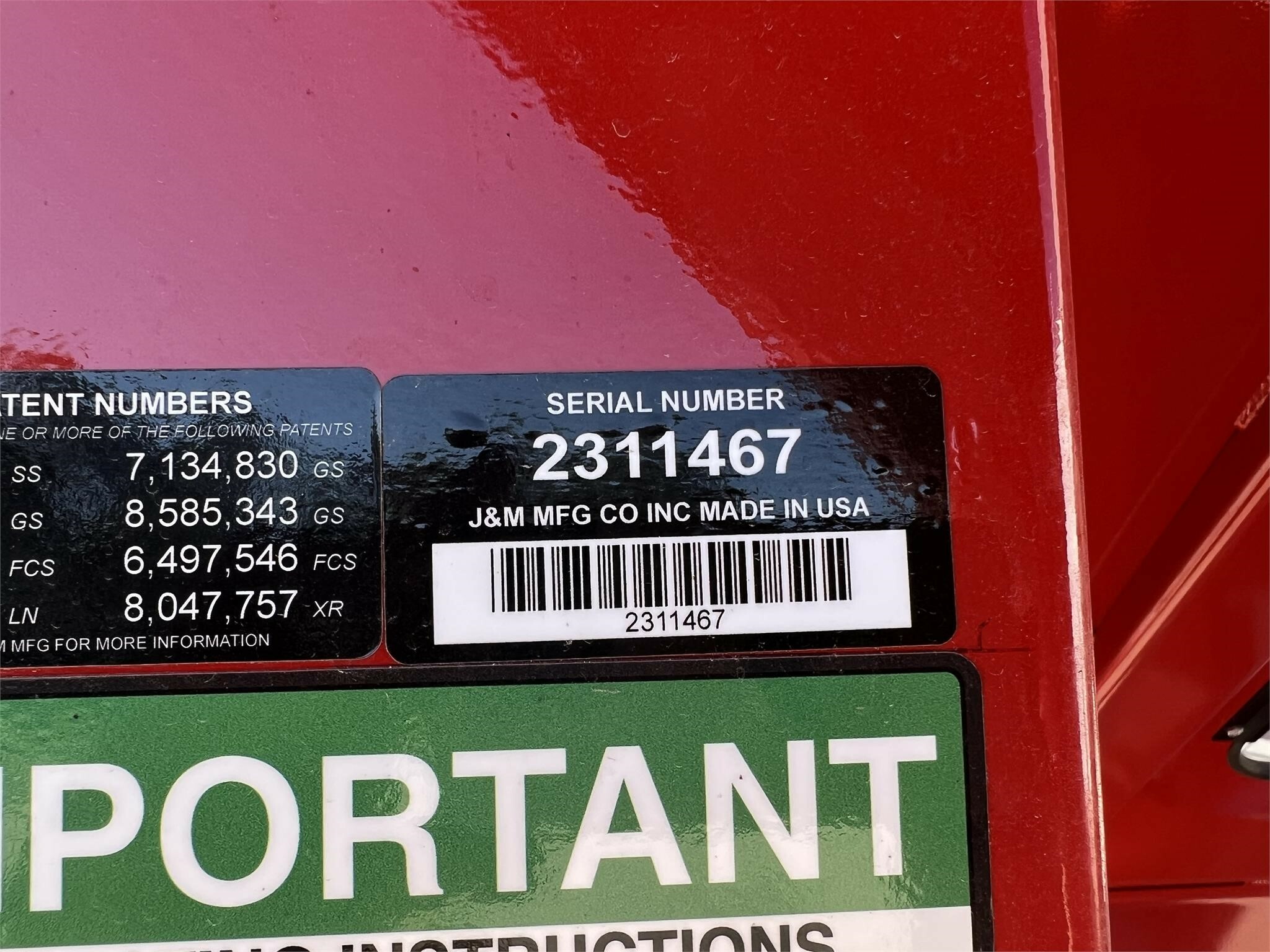 2023 J&M 1112-20D Grain Cart