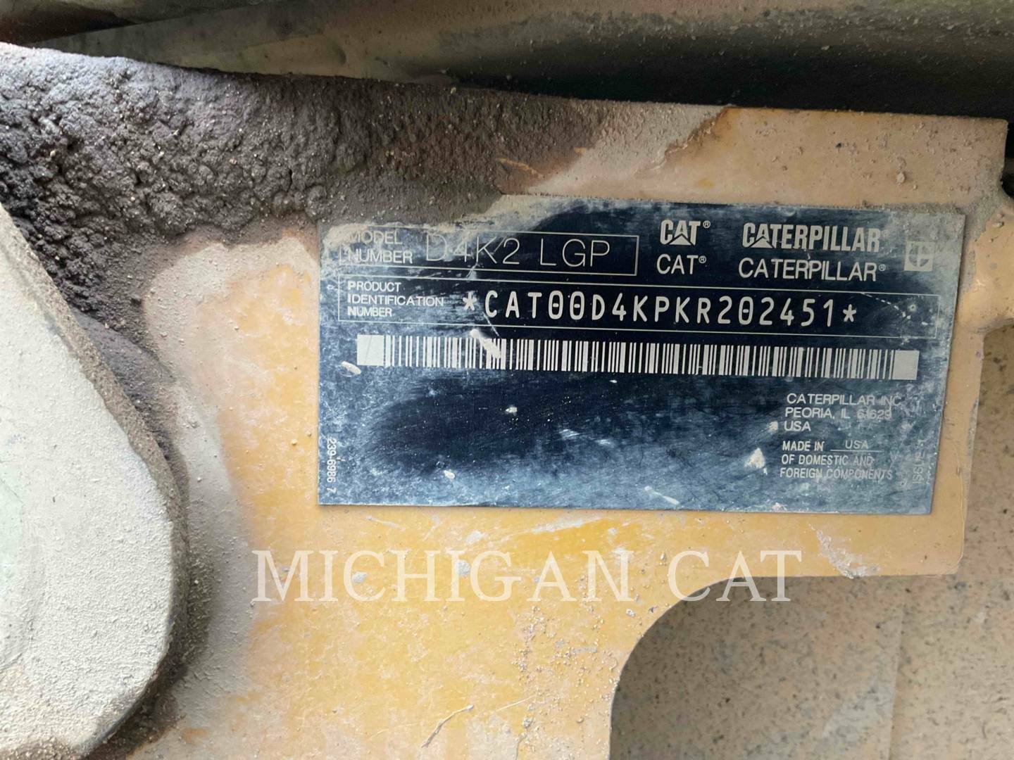 2017 Caterpillar D4K2LGP Dozer