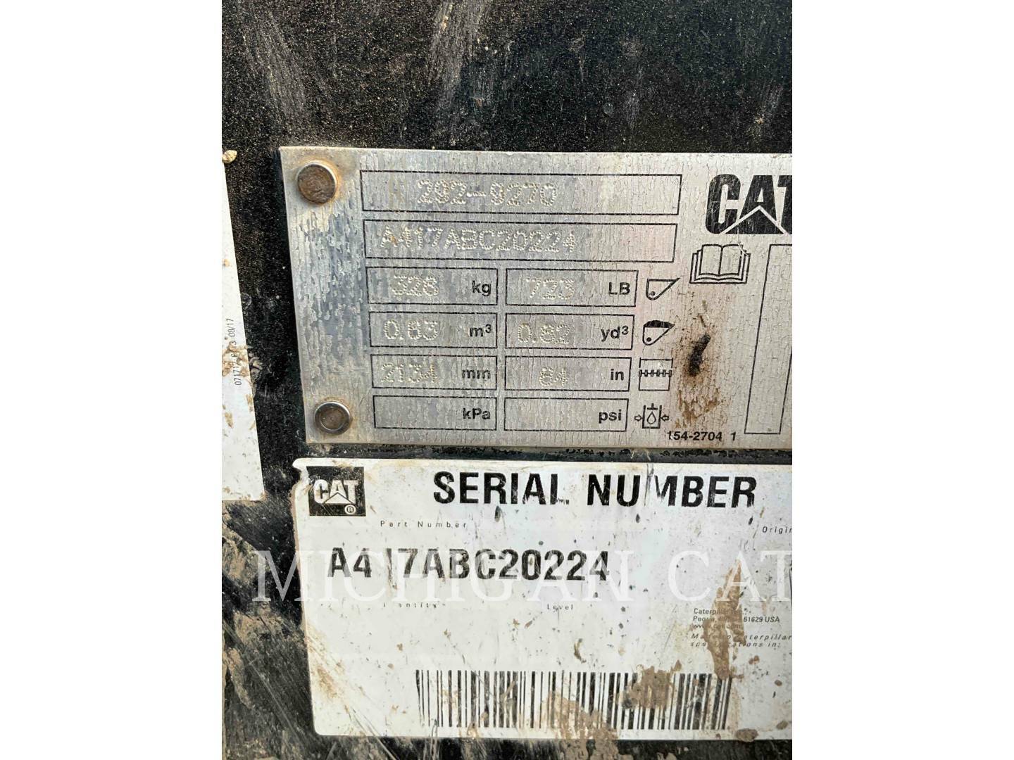 2016 Caterpillar 289D A2Q Skid Steer